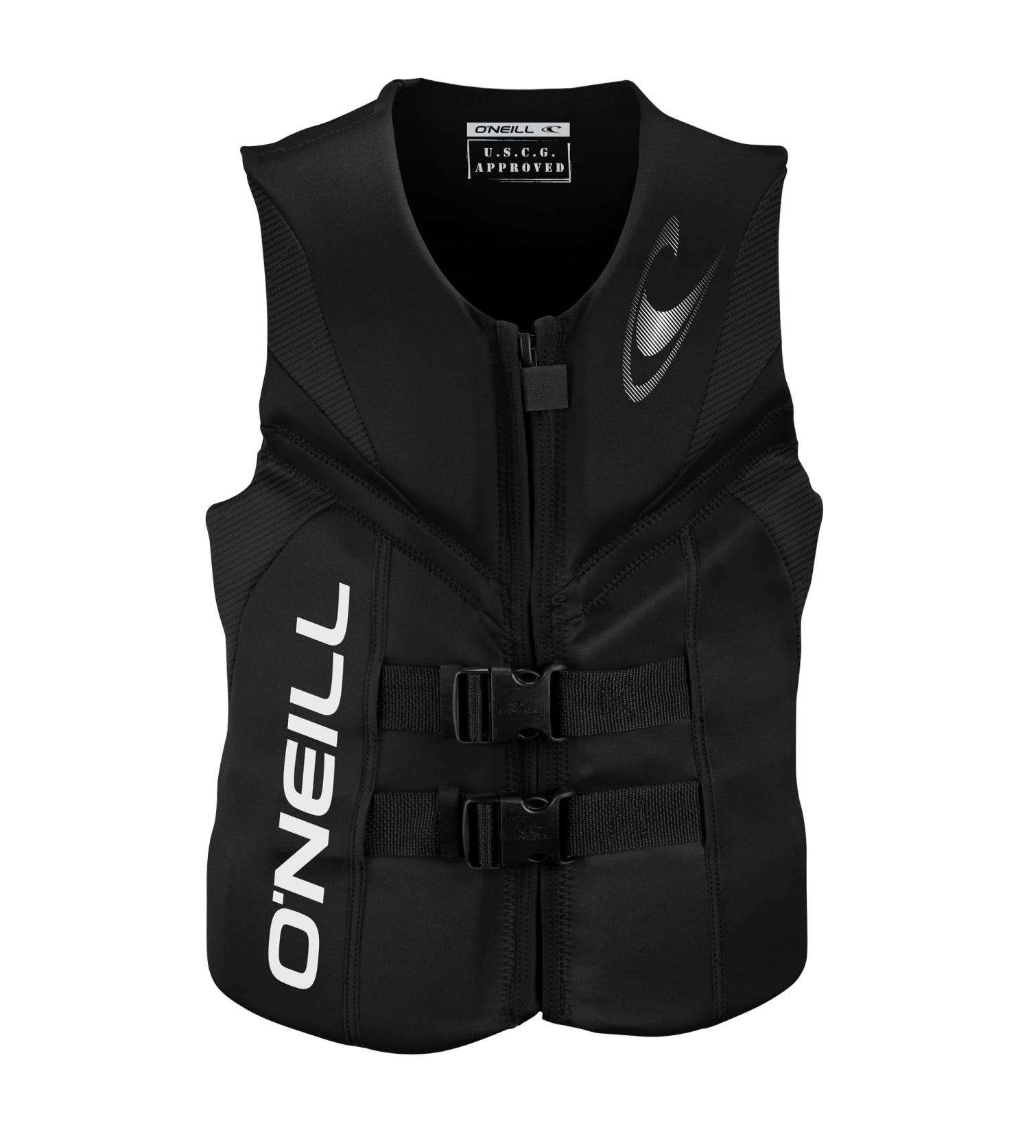 O'Neill Men's Reactor USCG Life Vest - Black, Size Large | Shop Now - Buy Online on GoSupps.com