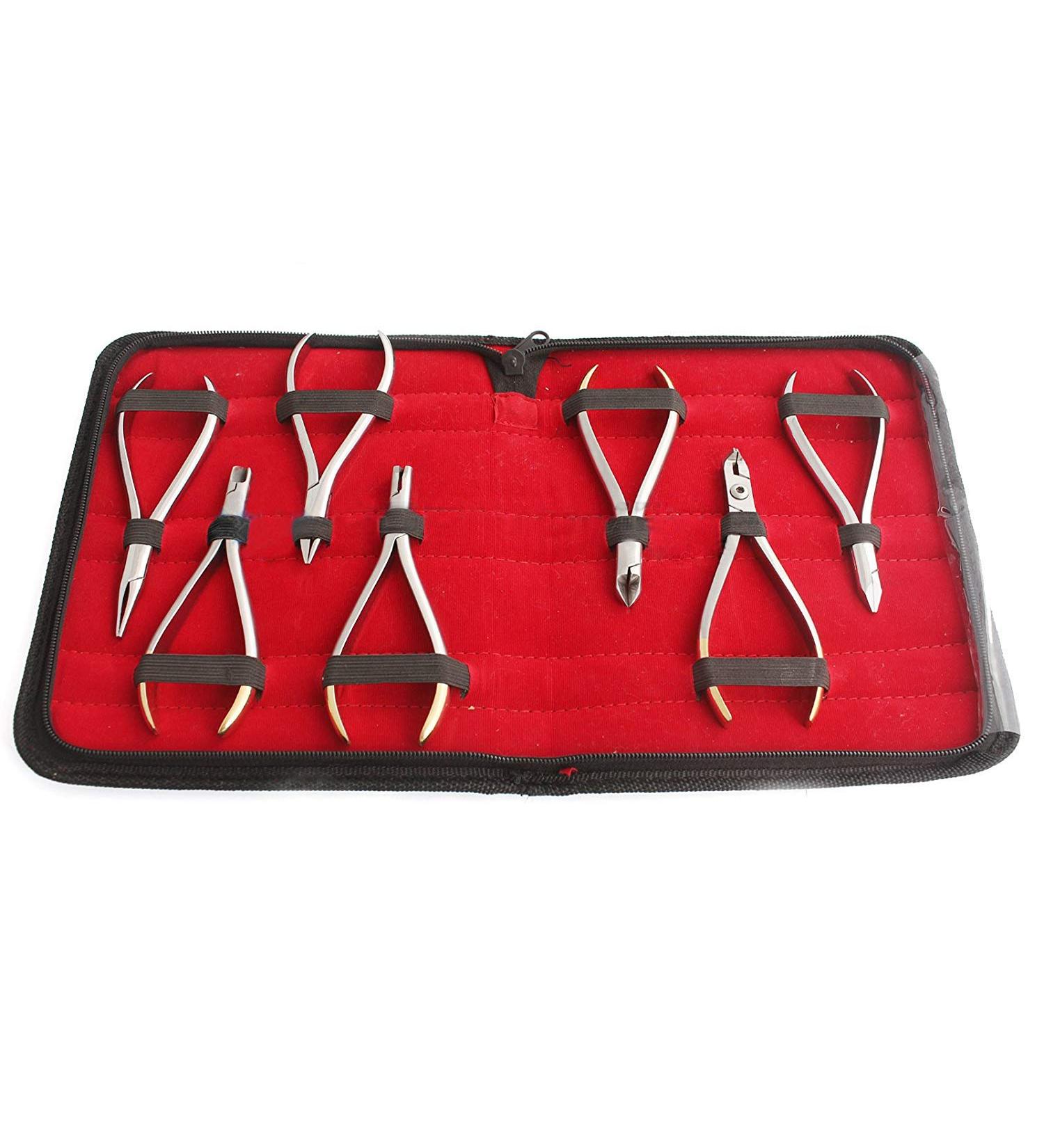 OdontoMed2011 7 PCS ORTHODONTIC PLIERS ASSORTED T/C DISTAL CUTTER SET KIT ORTHODONTIC INSTRUMENTS