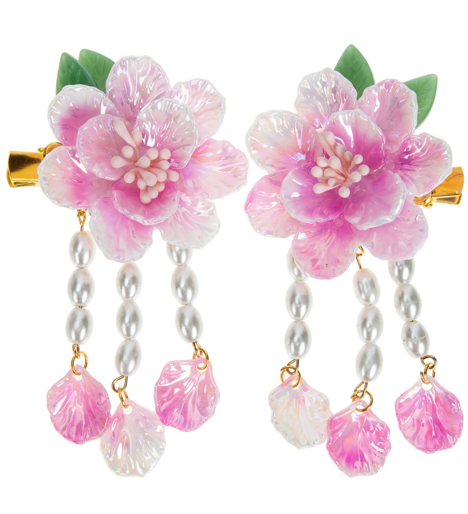 1 Pair Hairpin Pearl Hair Barrettes Asian Hair Womens Hair Clips Girl Flower Hair Accessories Vintage Flower Hair Clip Bridal Hair Barrettes Wedding Hair Alloy Miss Tassel Walk - Buy Online on GoSupps.com