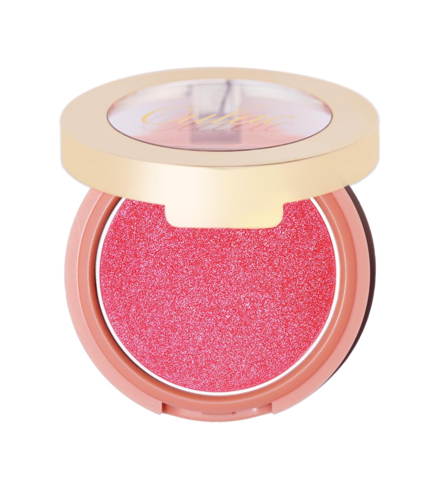 Oulac Rouge Powder Blush - Vegan Highly Pigmented Durable Hot Pink & Purple Sheen - 4.8g f11 Heat | International Shipping - Buy Online on GoSupps.com