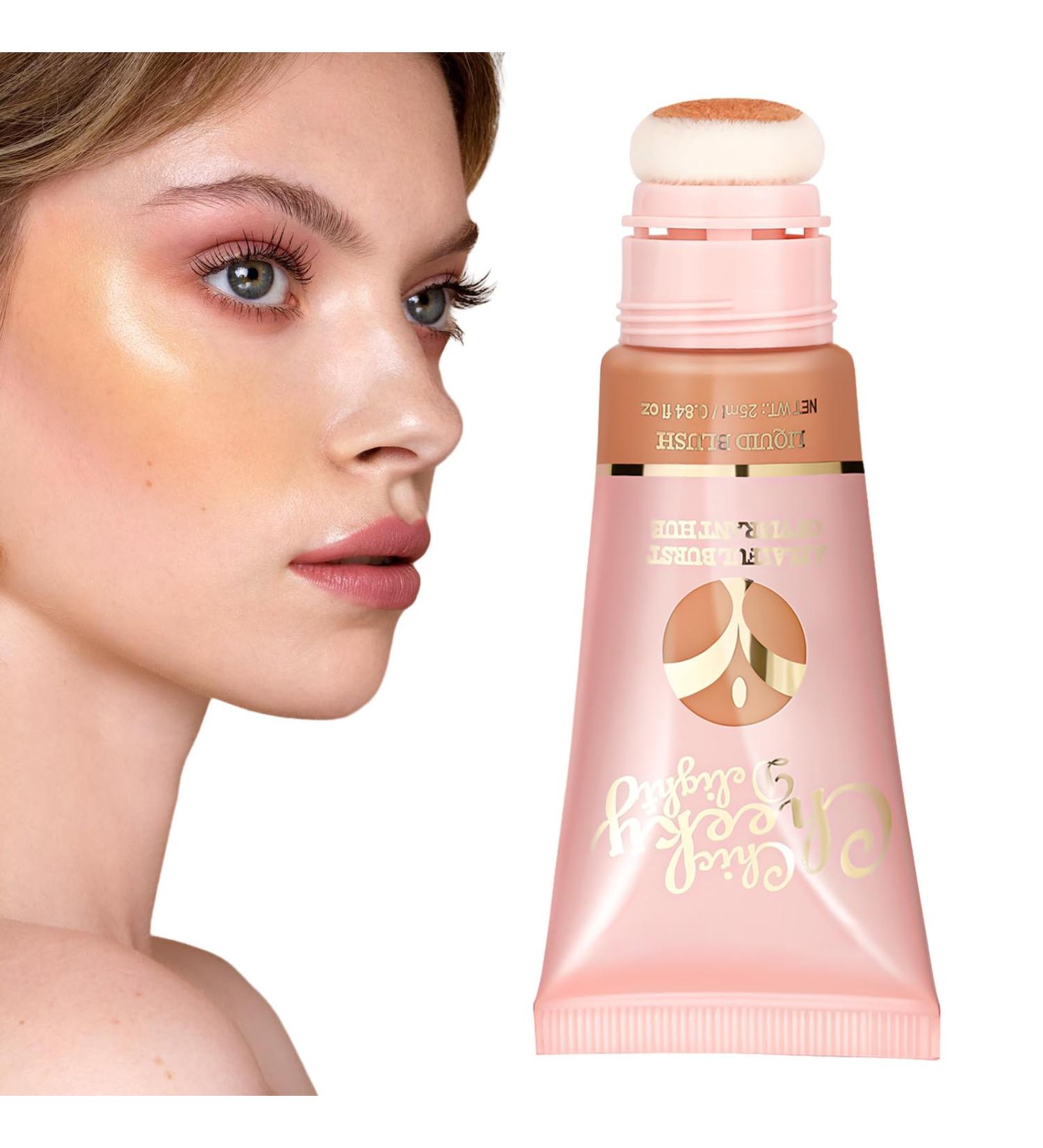 Velvet Liquid Blush - Applicator Detachable Matte Face Blush - Portable Blush Stick with Cushion Applicator for Home Gathering Dating Working Traveling Acime 01 - Buy Online on GoSupps.com