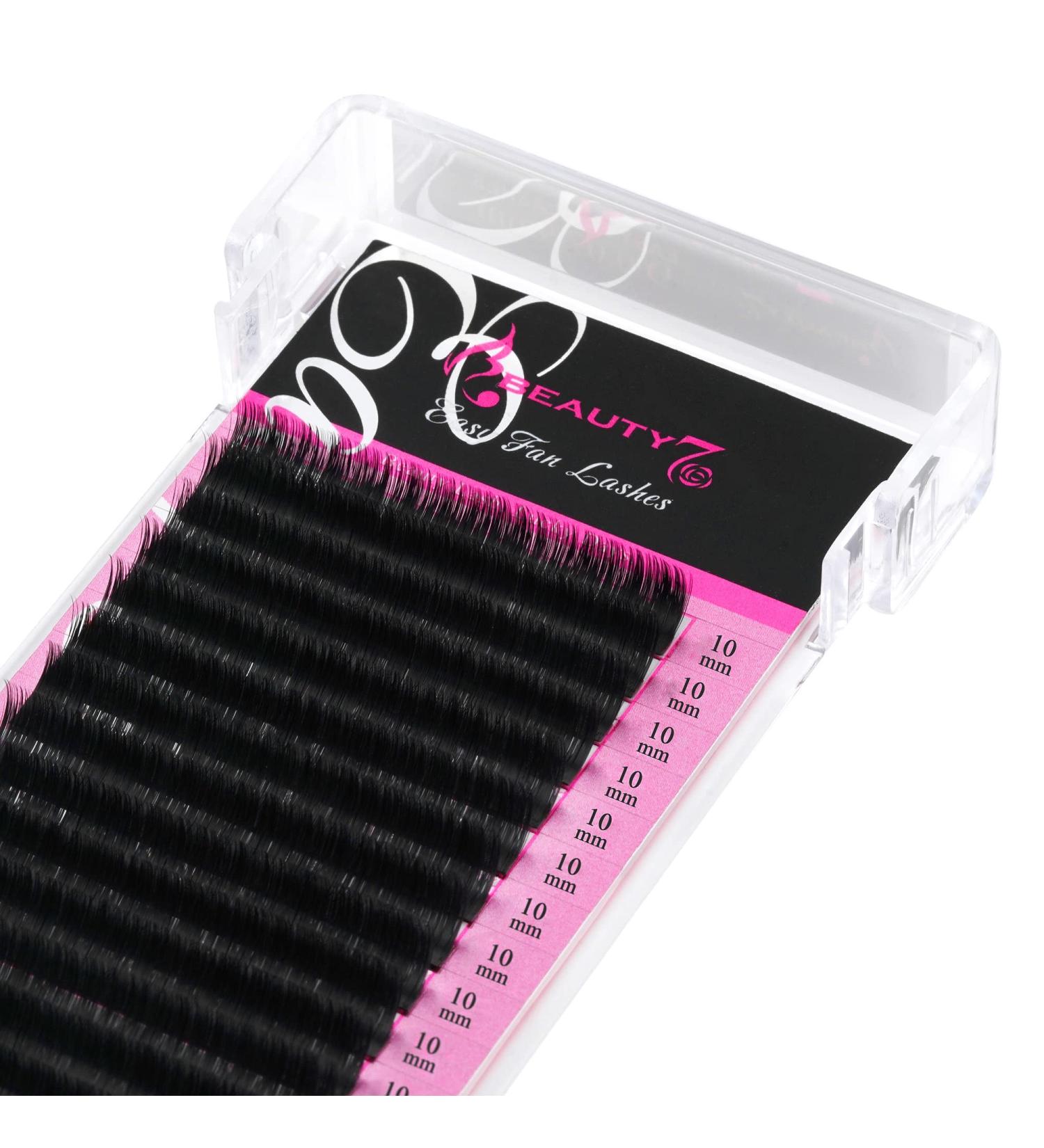 Self-Fan Eyelash Extensions | C D Curl 2D-20D Volume Lashes | 0.07mm Thickness | 10mm Length | International Shipping - Buy Online on GoSupps.com