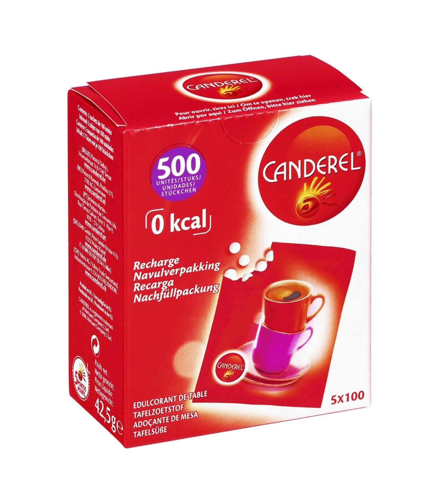 Canderel refill pack 500 pieces sweetener tabs