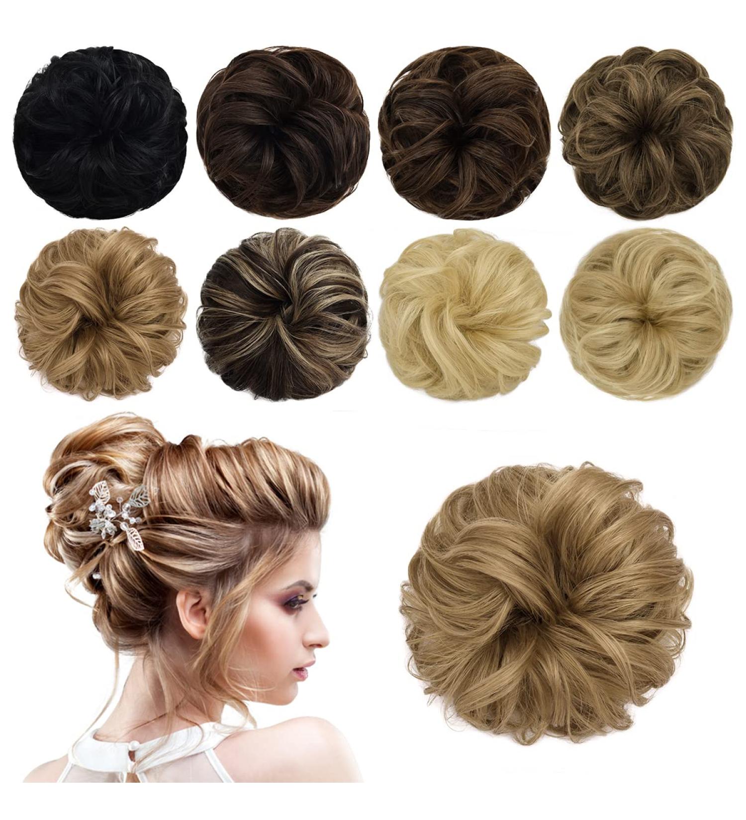 Yamel Dark Blonde Messy Bun Human Hair Scrunchie for Women - Buy Online on GoSupps.com