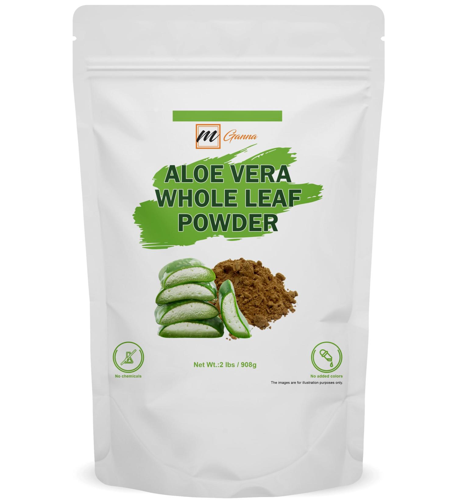 100% Natural Aloe Vera Leaf Powder Pure Aloe Barbadensis 2 LBS /908 Grams - Buy Online on GoSupps.com