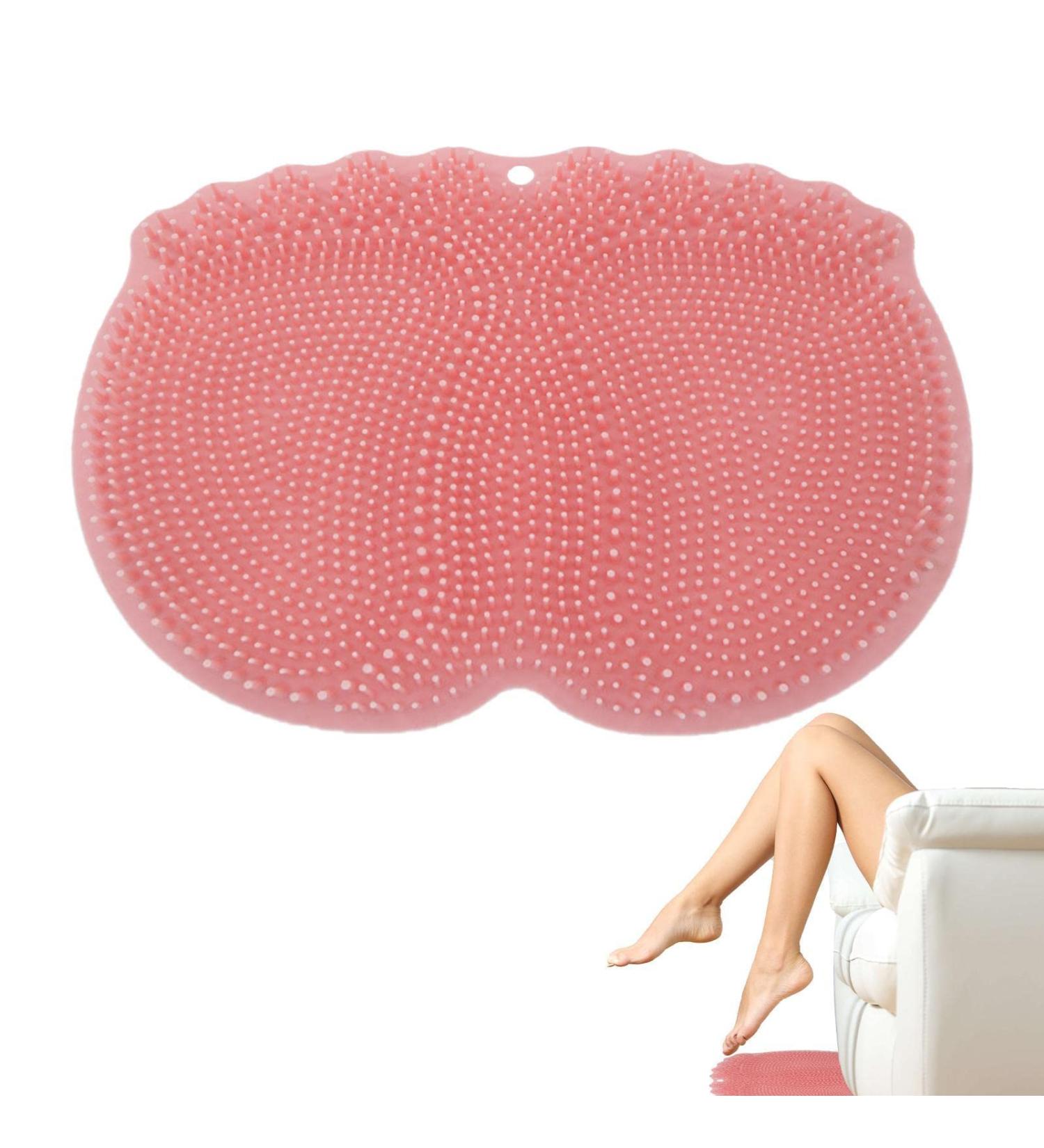 Abbto Foot Scrubber for Shower Foot Cleaner & Massage Mat with Non-Slip Suction Cups | Perfect for a Refreshing Shower Experience - Buy Online on GoSupps.com