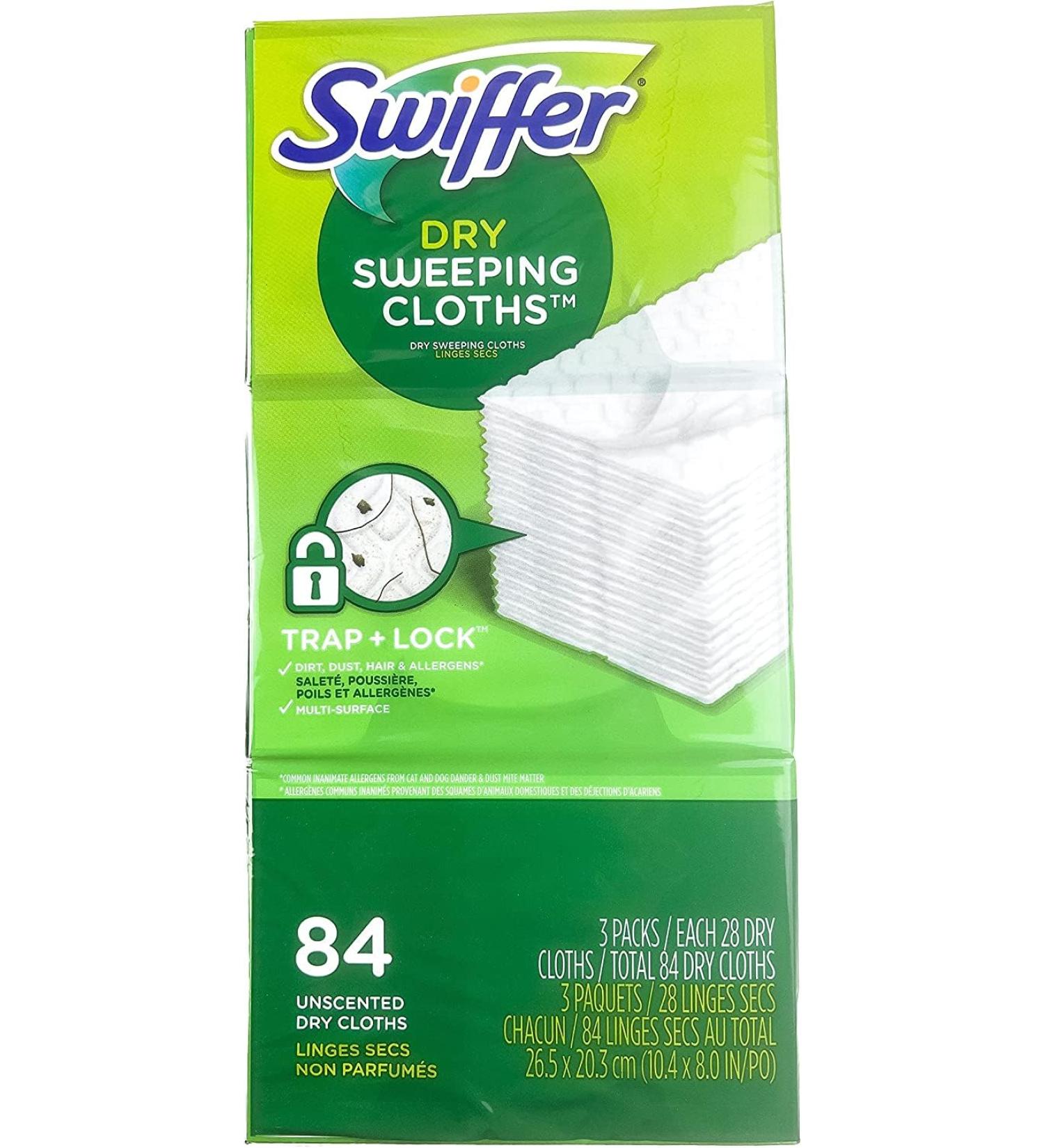 Swiffer Sweeper Dry Sweeping Pad Multi Surface Refills for Dusters Floor Mop Unscented 84 Count - Buy Online on GoSupps.com