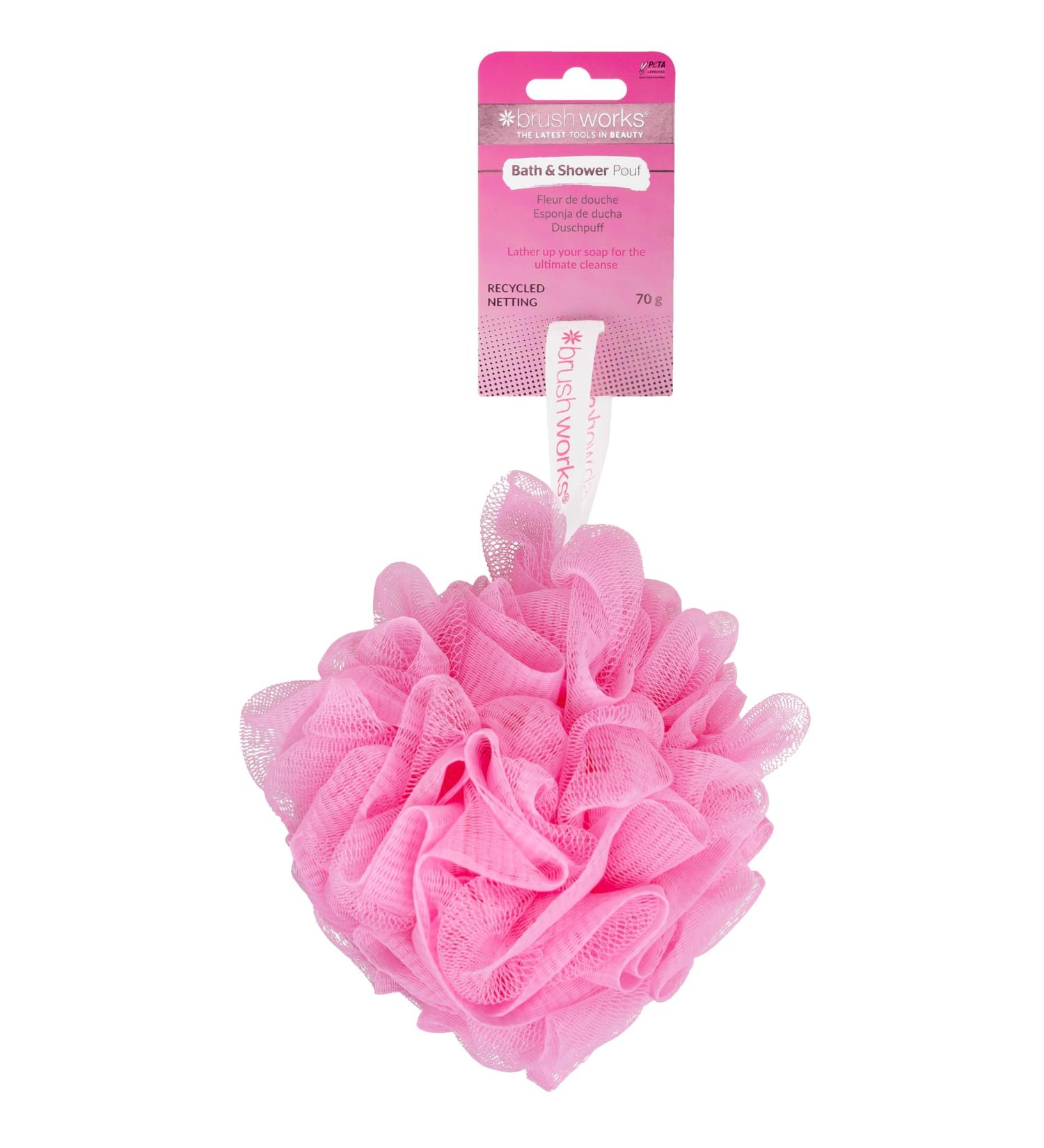 Brushworks Bath & Shower Pouf - 70g - Buy Online on GoSupps.com