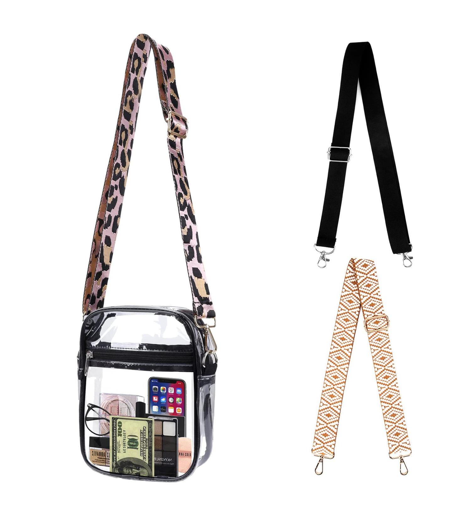 NOCOKO Clear Stadium Bag with 3 Strap Replacements - Small Crossbody Purse for Concerts & Events - Buy Online on GoSupps.com
