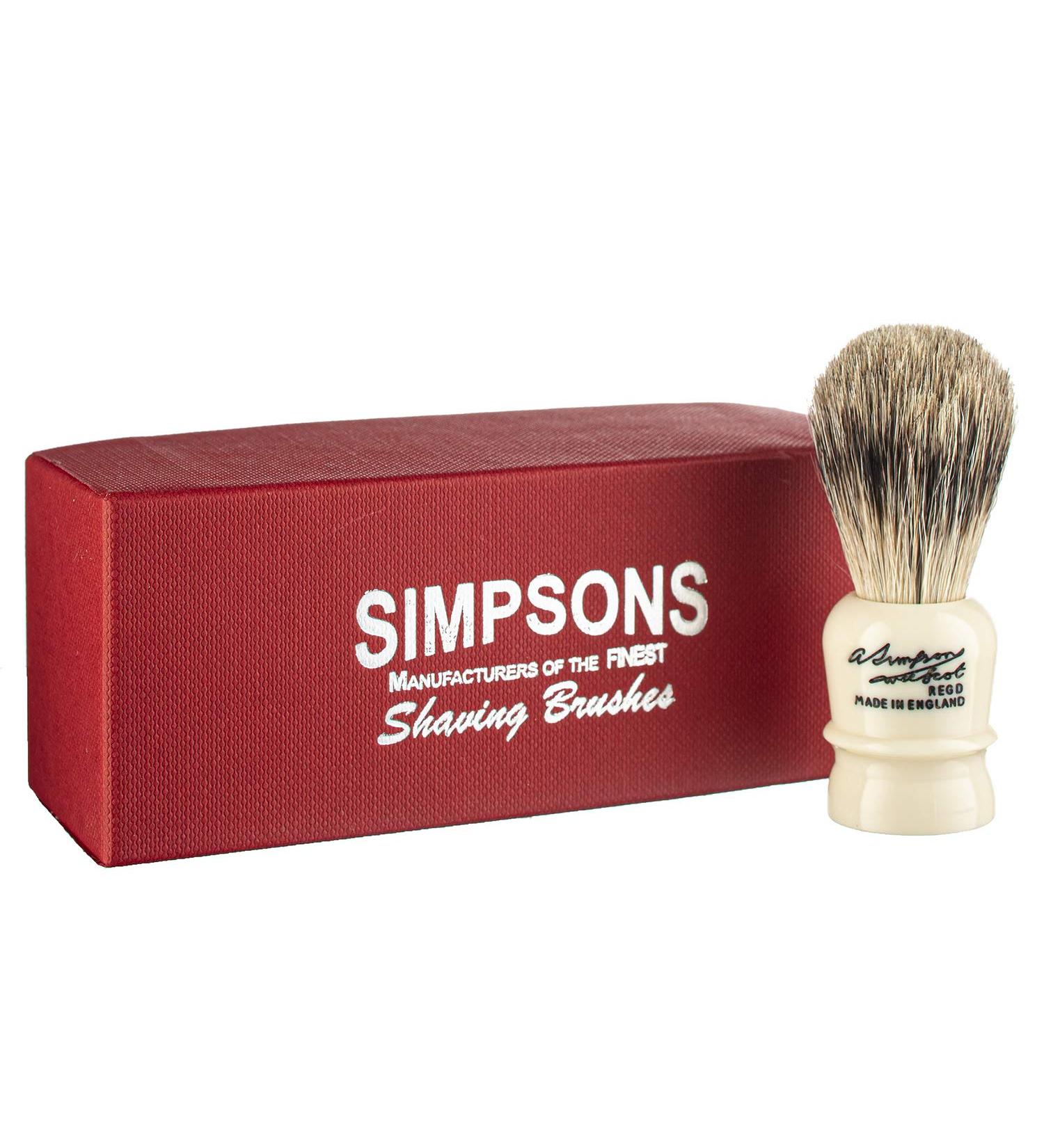 Buy Simpsons Wee Scot Best Badger Shaving Brush in Ivory Premium Shaving Brush for a Luxurious Grooming Experience - Buy Online on GoSupps.com