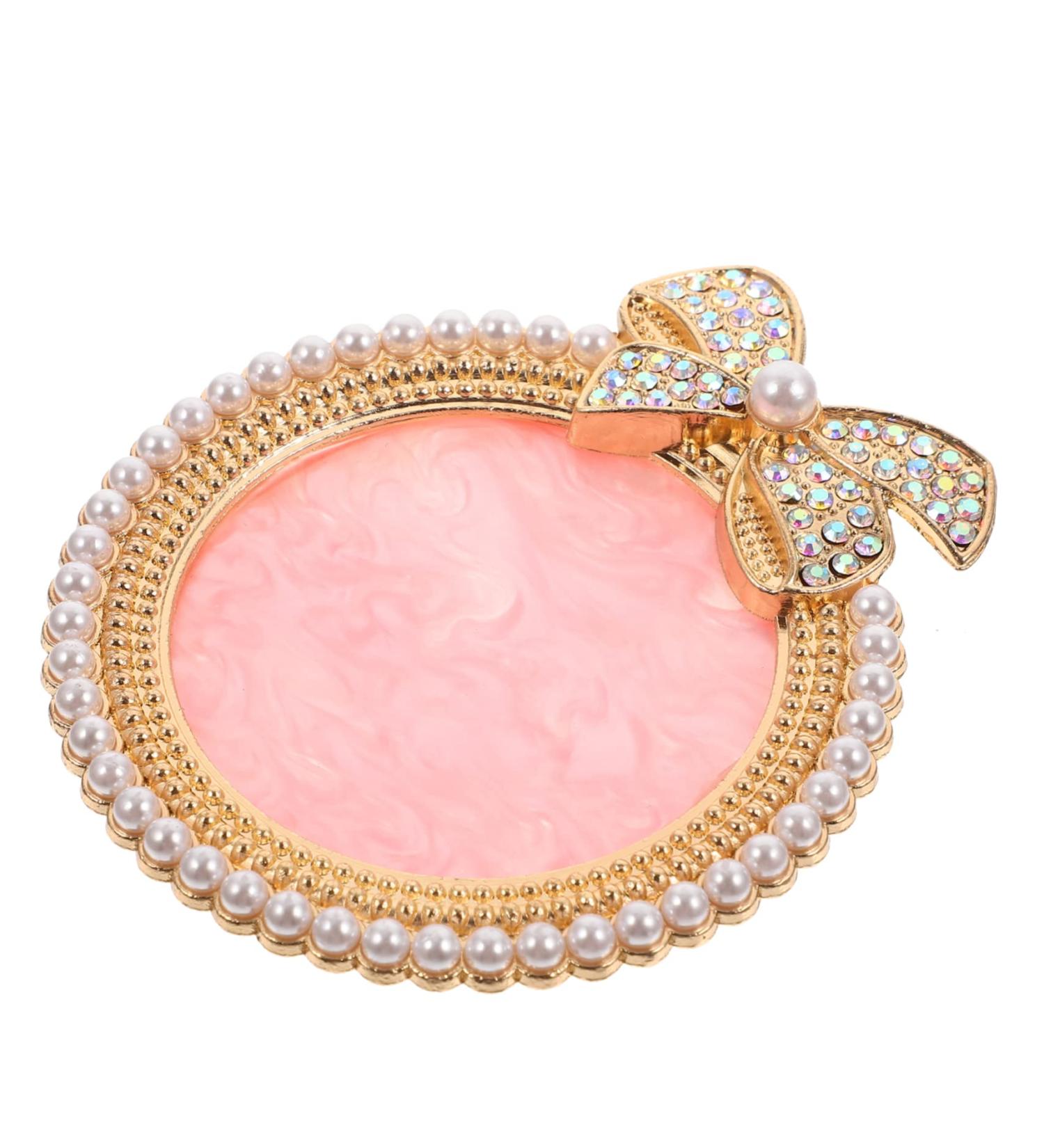  BIUDECO Manicure Palette Small Display Tray Trinket Dish Nail Mixing Tray Nail Color Tray Cake Stand Fake Nail Plate Round Resin Jewelry Tray - Buy Online on GoSupps.com