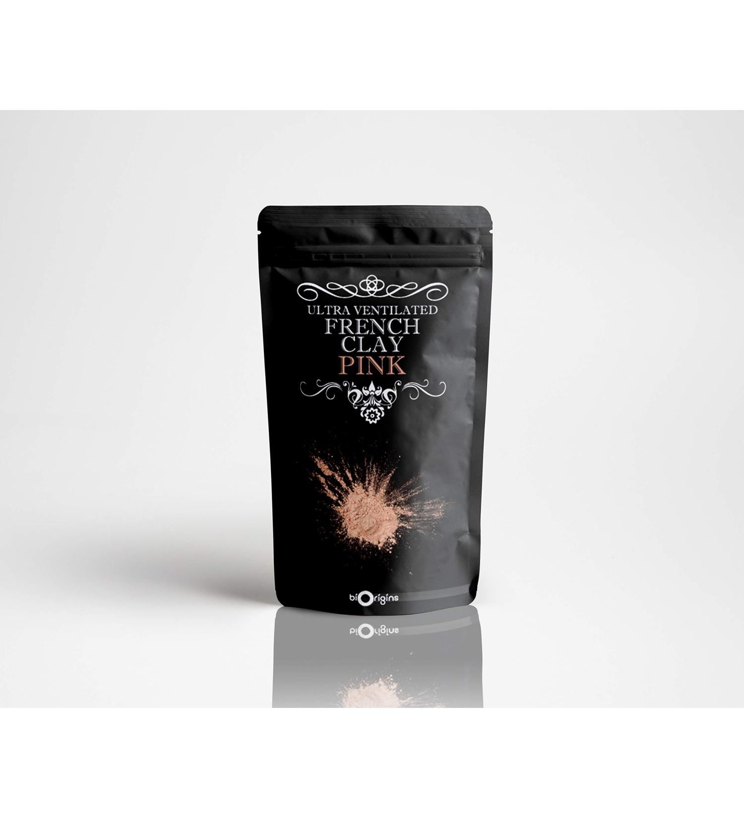 Moments mystiques | Argile Naturelle Fran aise Ultra Ventil e Rose 100g - Pure & Naturelle Vegan Sans OGM