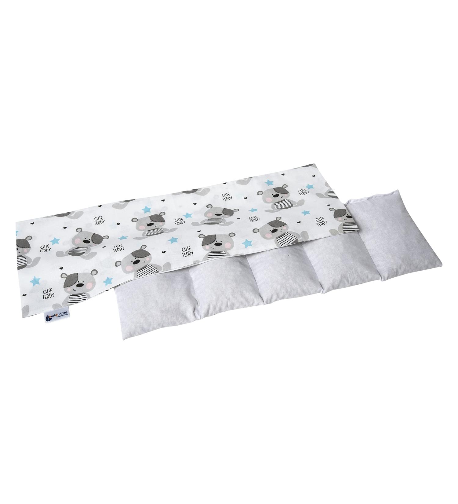 Medi Partners Kirschkernkissen 60x20cm | 800g Eco-Friendly Pillow | 100% Cotton | Warming & Cold Therapy | Removable Teddy Cover - Buy Online on GoSupps.com