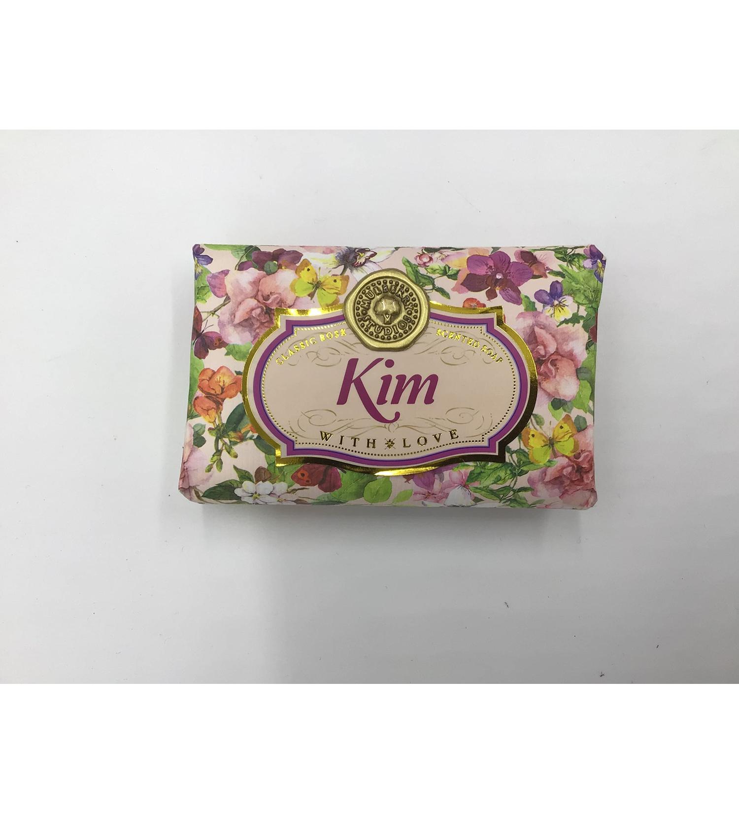 Kim - Gift Soap Bar For Her Birthday Rose Scent Mum Grandmother Cleanser Lather Present Girl