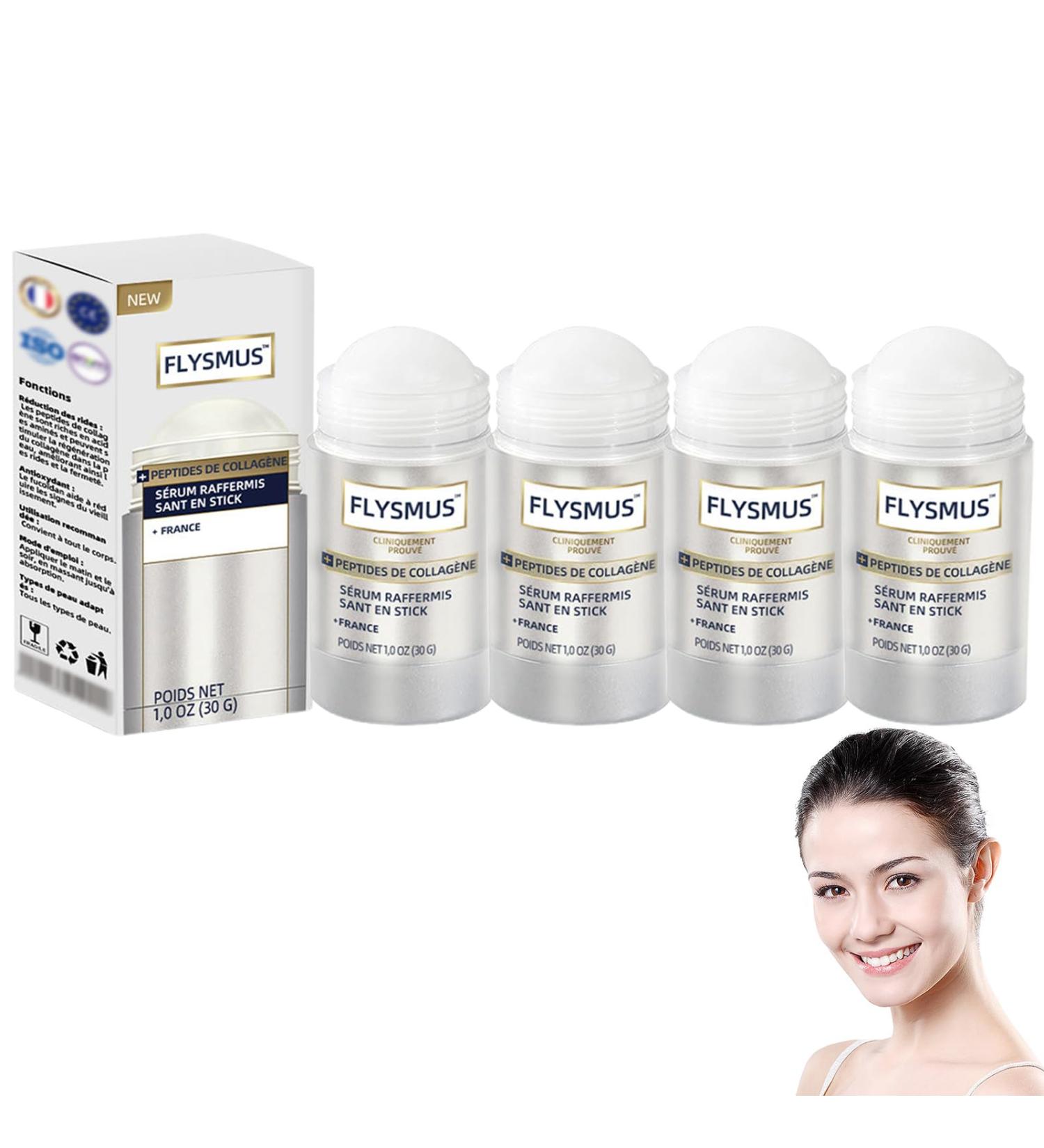 Flysmus Firming Serum with Collagen Peptides Flysmus Firming Serum Stick Advanced Firming and Anti-Wrinkle Lotion Collagen Facial Care Stick for Neck (4) - Buy Online on GoSupps.com
