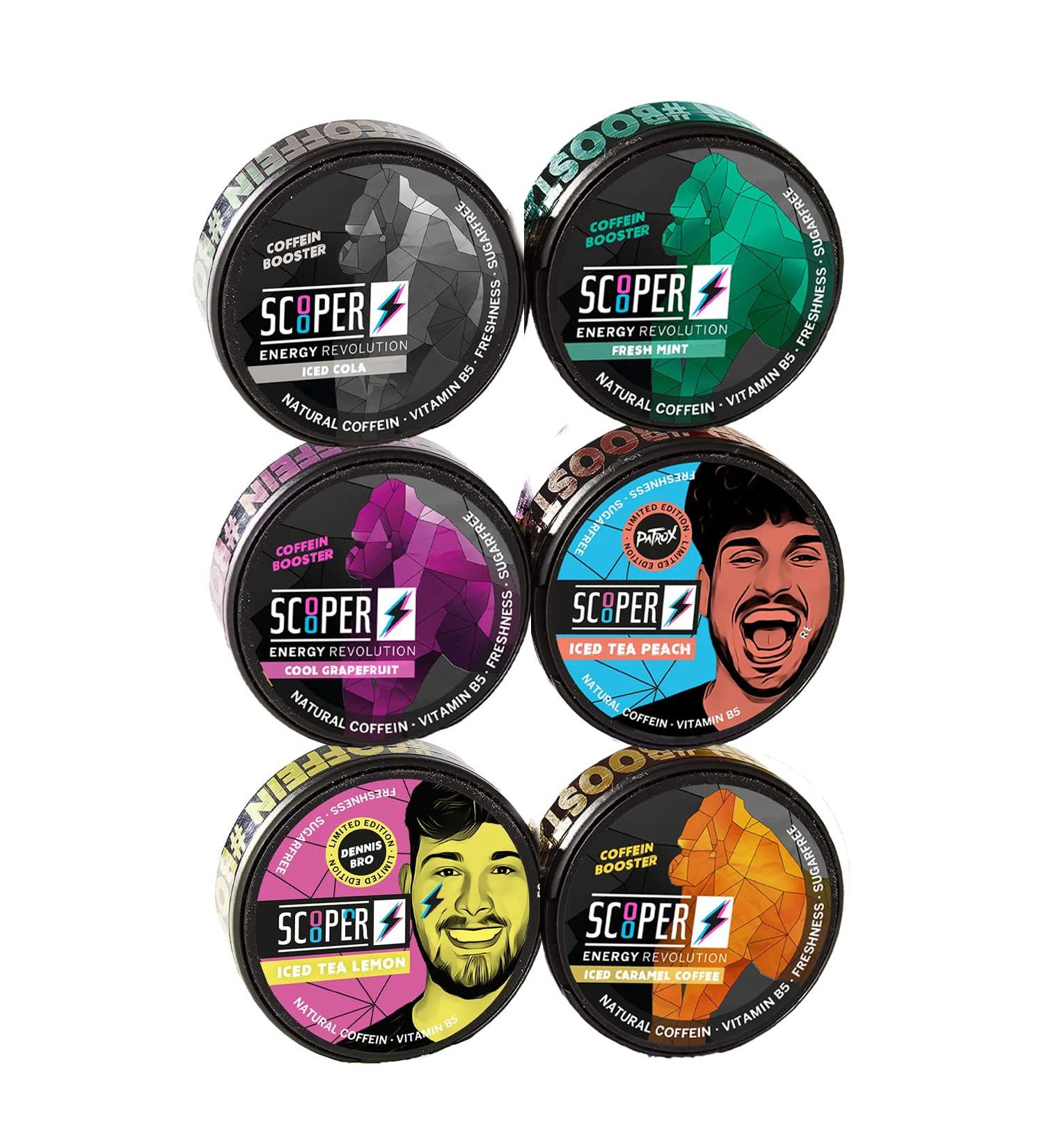  Vendigo Vendigo Scooper Energy | 1 free Scooper box | Mix your own Scooper box | + BMB scented tree (6 varieties + 1 free) - Buy Online on GoSupps.com