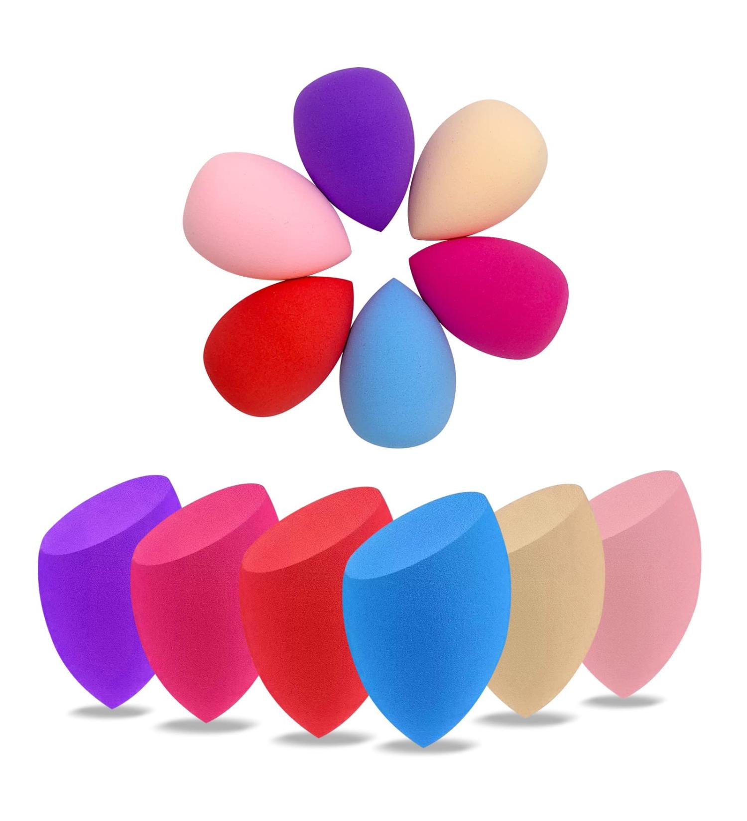 Shop Wiko 12 Pcs Latex Free Makeup Sponge Set Super Soft Blenders for Foundation Concealer Powder & Cream 6 Colors - Buy Online on GoSupps.com