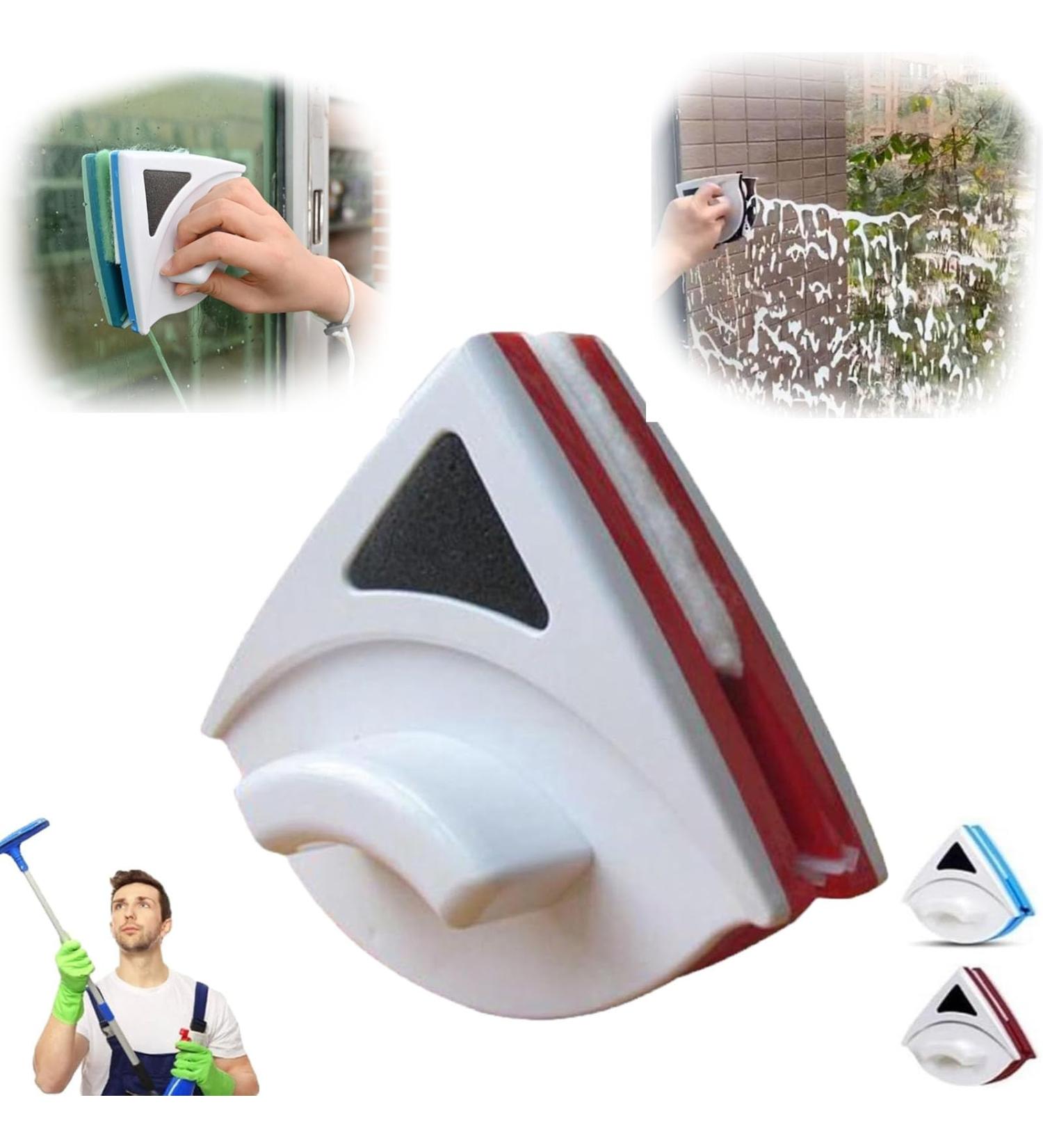 Sofenthiss Magnetic Window Cleaner Double Sided Magnetic Design for All Glass Double Side Magnetic Window Cleaner with A Long Safe Anti-Falling Rope Sofenthiss Window Sill Cleaner Tool A:red - Buy Online on GoSupps.com