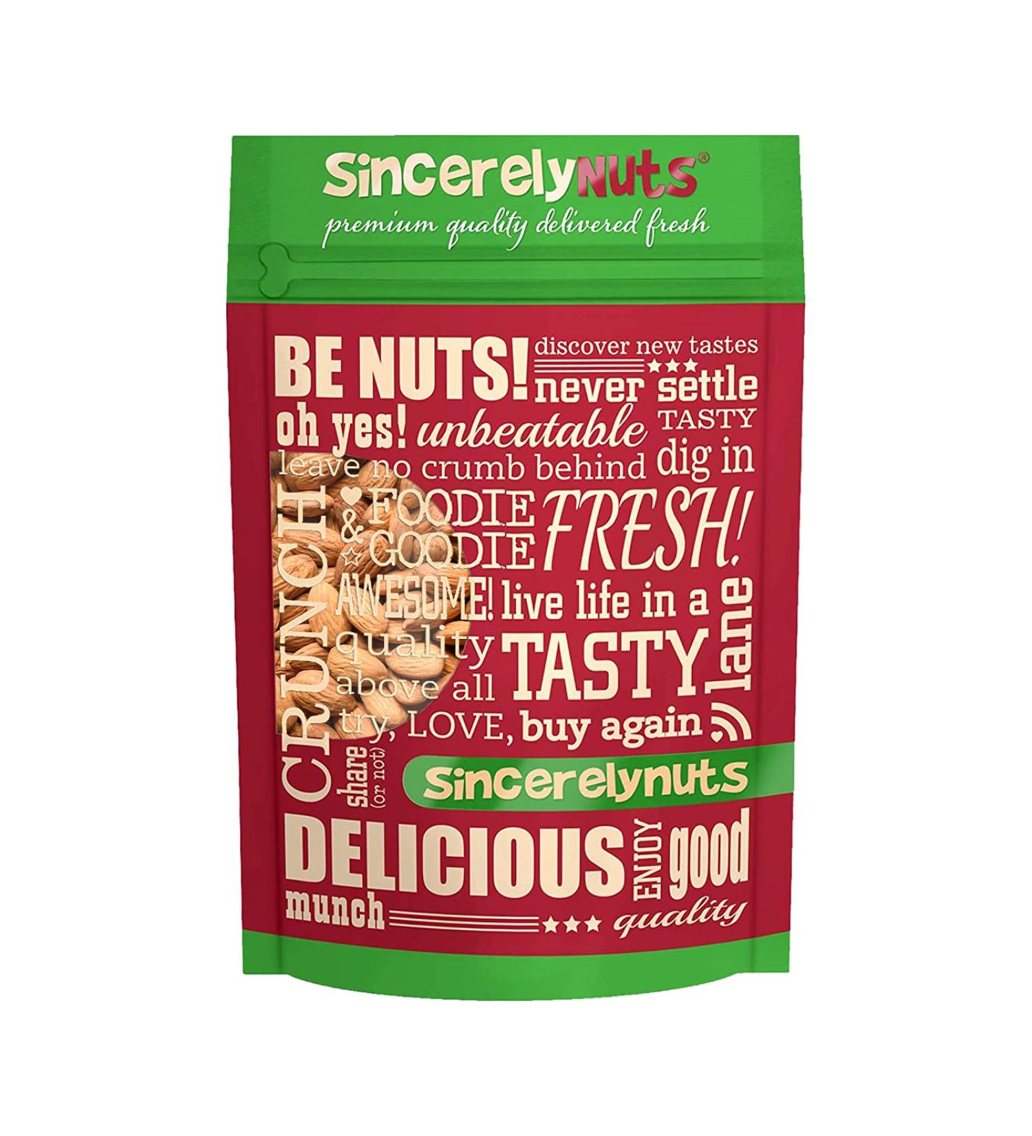 Sincerely Nuts Roasted Unsalted Almonds | Healthy Keto-Friendly Vegan Snack | Bulk 3LB Bag - Buy Online on GoSupps.com