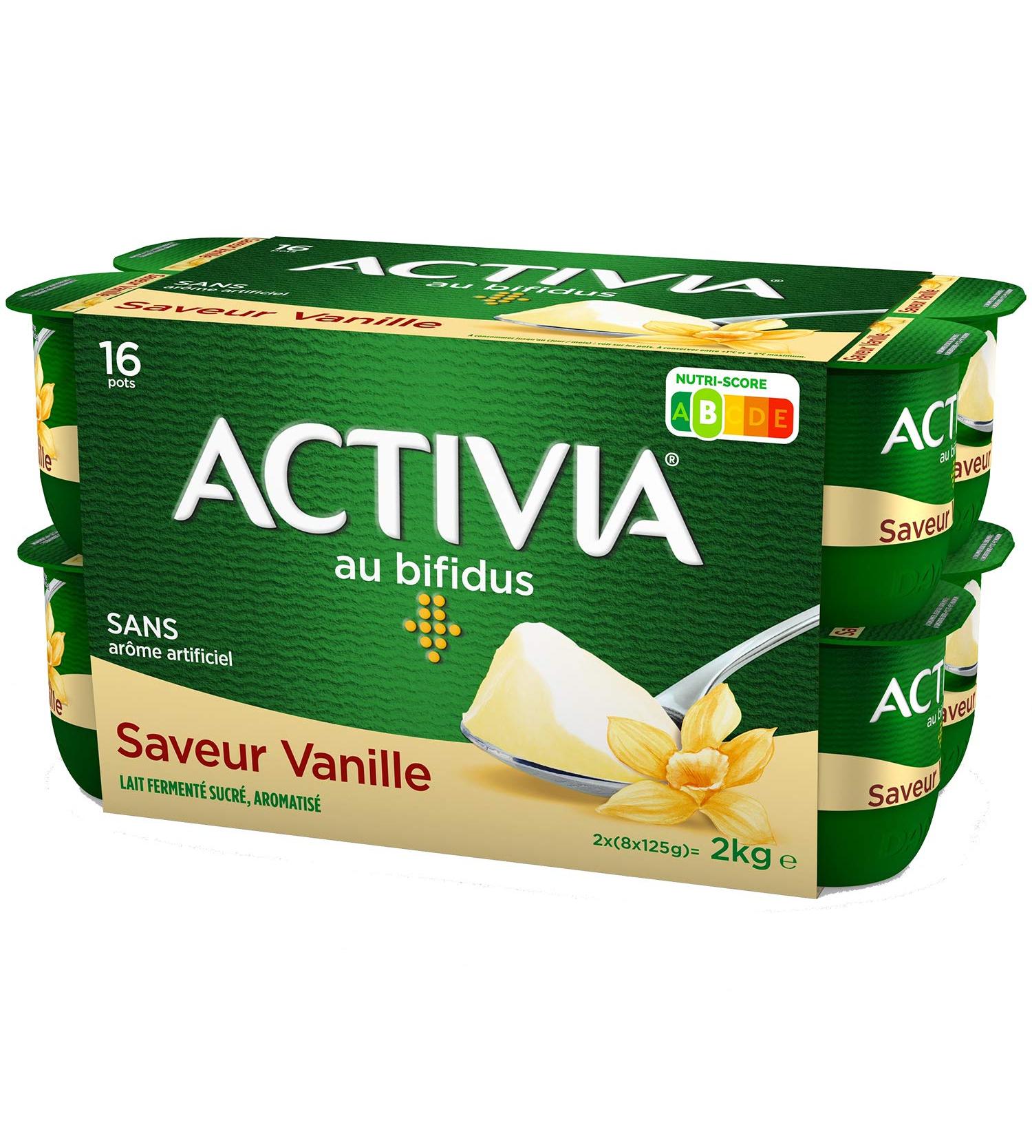 Activia Yaourt Bifidus Saveur Vanille 16 x 125g - Buy Online on GoSupps.com