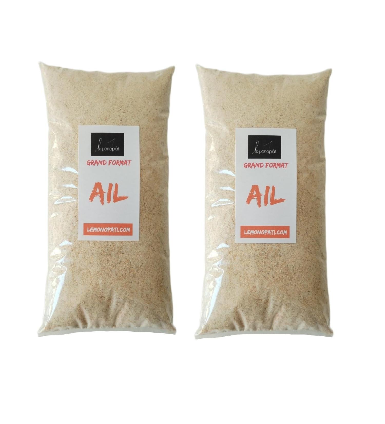  LE MONOPATI Garlic Powder 500g (2x250g) Large Format Le Monopati 100% Natural Ground Dried Garlic Perfect for Mediterranean Cuisine Sauces Marinades and Seasonings - Buy Online on GoSupps.com