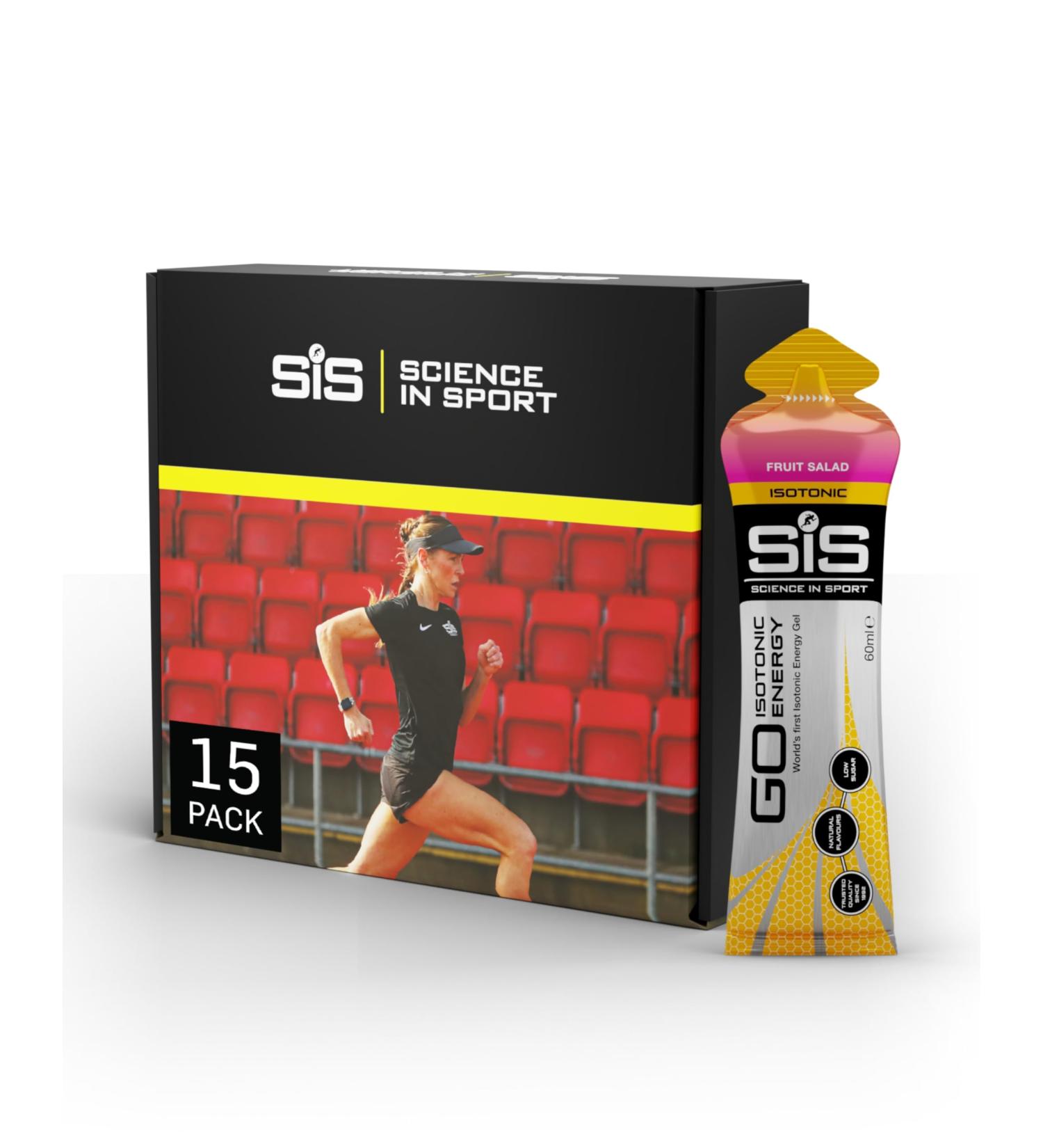 Science in Sport GO Isotonic Energy Gel 15 x 60ml Fruit Salad Vegan - Isotonic Formulation with 22g of Carbohydrates Good Source of Energy Alternative to Isotonic Drinks - Buy Online on GoSupps.com