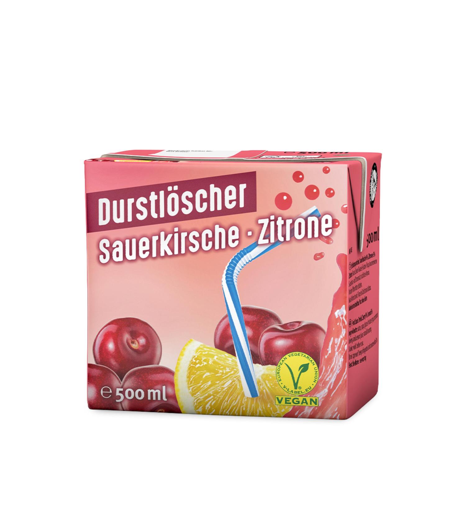 Durstl scher Durstl scher Kirsch Citron Set of 24 drinks with fruit juices 500 ml - Buy Online on GoSupps.com