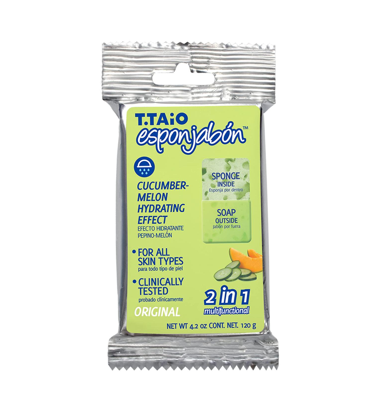 Buy T. Taio Cucumber-Melon Soap-Sponge 4.2 oz - Moisturizing & Refreshing Cleanse - Buy Online on GoSupps.com