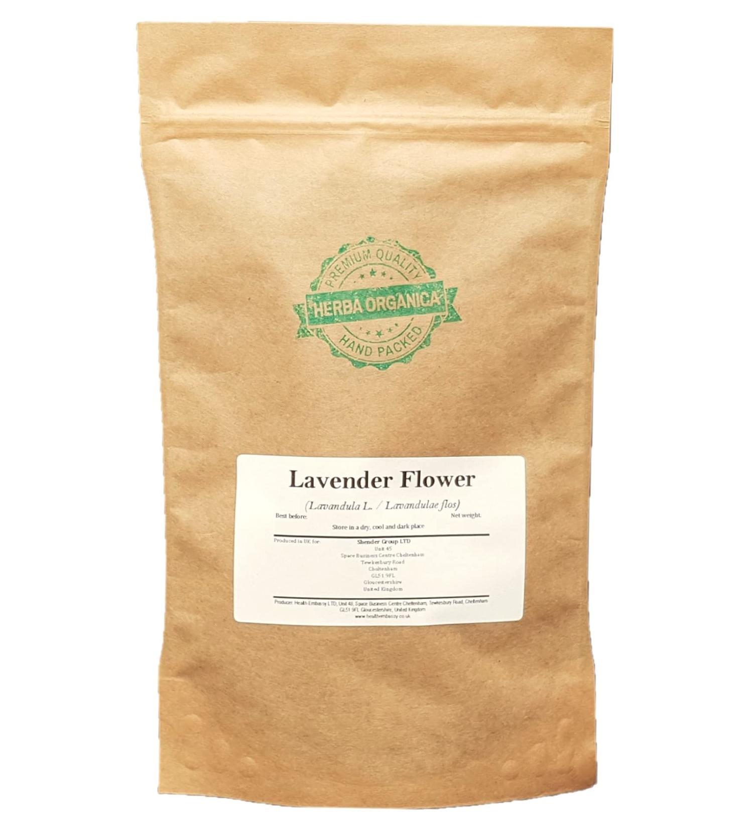 Herba Organica Lavender Flower Herbal Tea - Lavandula L - Fleur de Lavande Tisane (50g) - Buy Online on GoSupps.com
