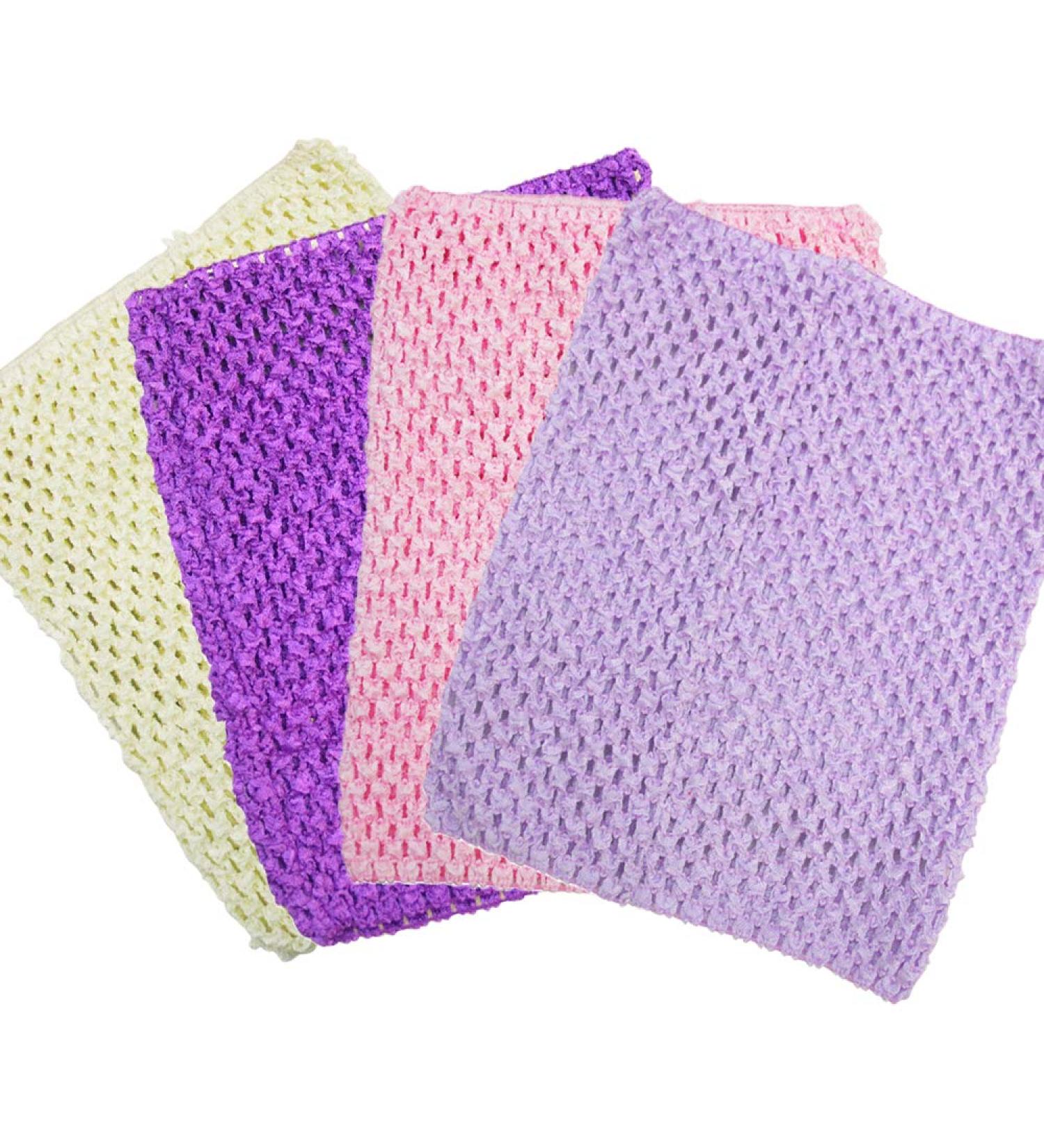 Time to Sparkle 4pcs Crochet Tube Top Tutu Dress Set - Baby Girls Skirt Pettiskirt 10x12 - Mix-Purple Shade - 25x30cm - Buy Online on GoSupps.com