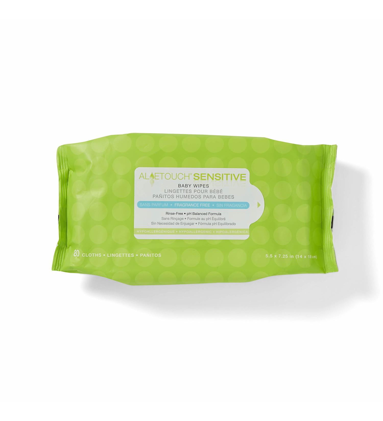 Medline AloeTouch Sensitive Baby Wipes 1920 Count - Unscented Cleansing Cloths for Babies 5.5 x 6 inch - Buy Online on GoSupps.com