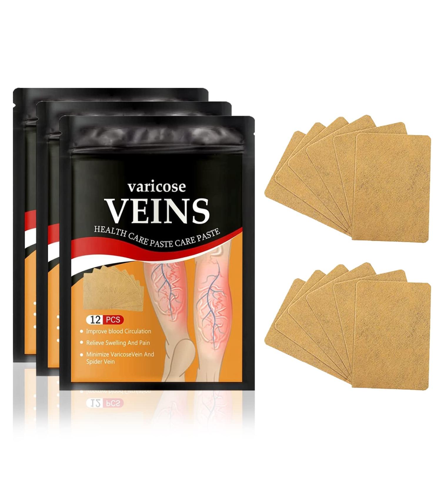 Varicose Veins Patch - Relief for Leg Pain & Vasculitis. Improve Circulation & Soothe Fatigue for Spider & Varicose Veins 36pcs