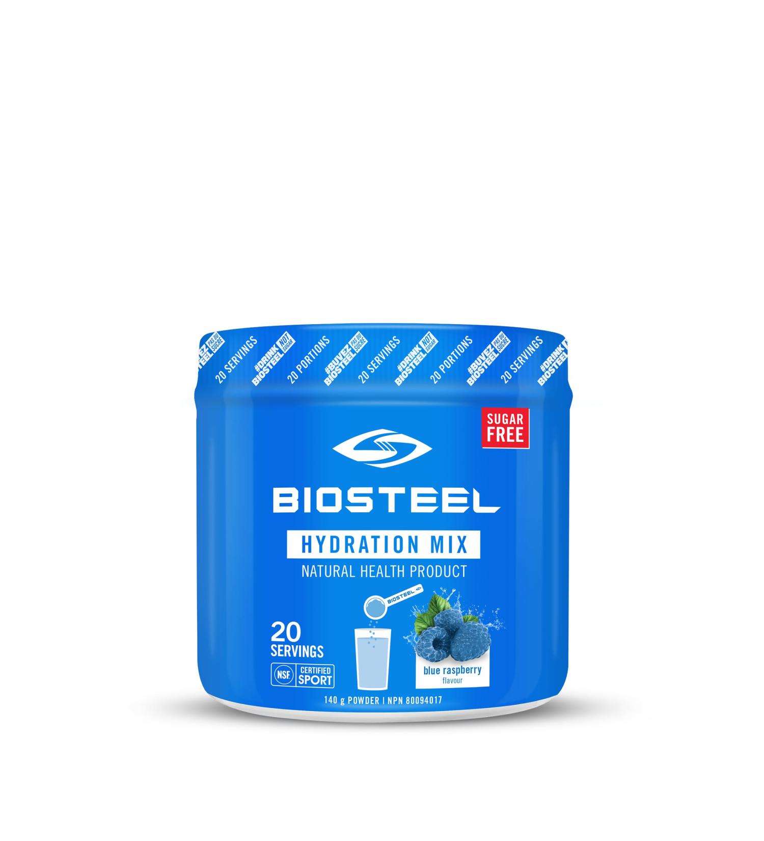 Buy BioSteel Hydration Mix - Sugar-Free Electrolytes Blue Raspberry Flavor 20 Servings | International Shipping Available - Buy Online on GoSupps.com