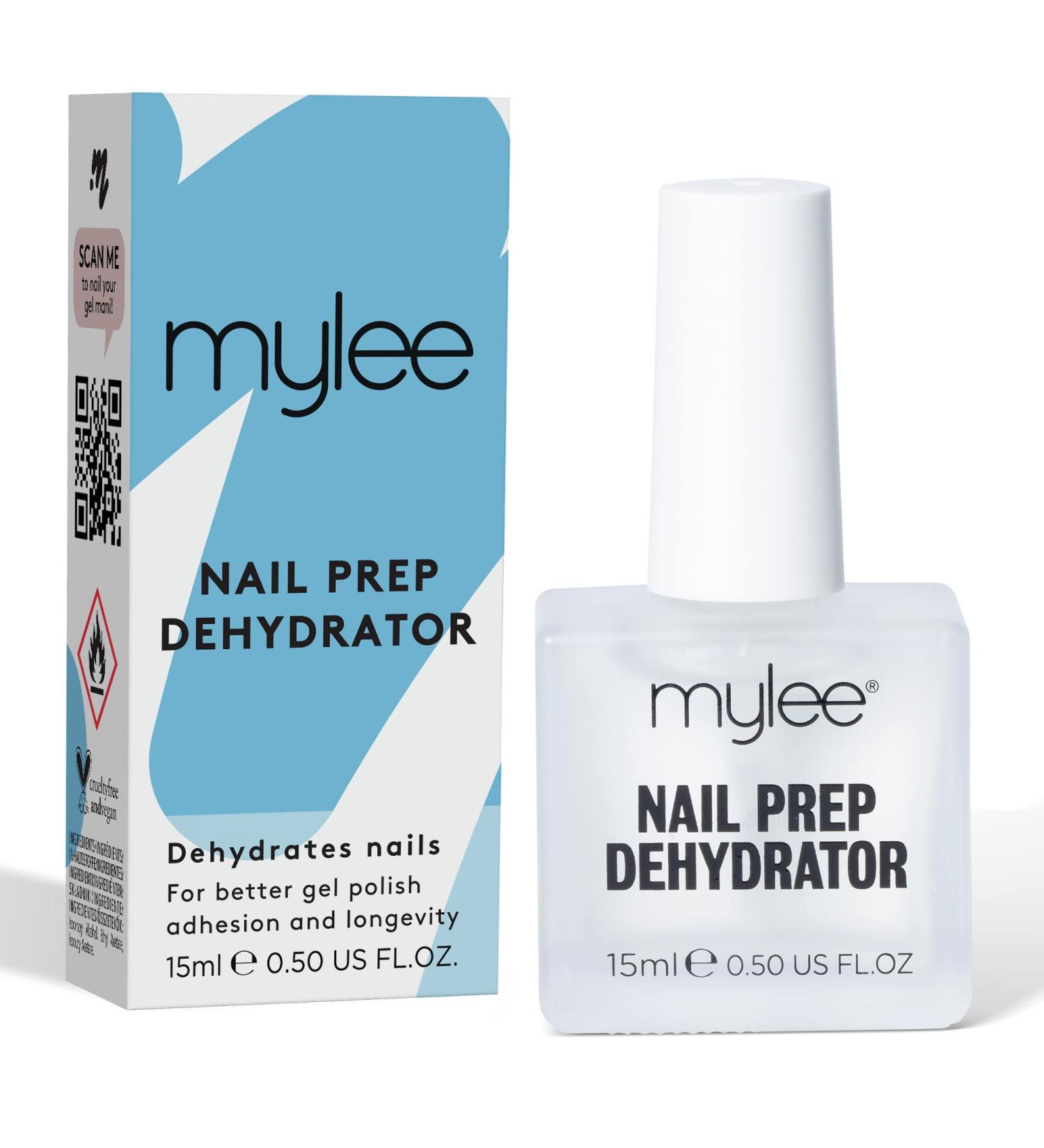 Mylee Nail Prep Dehydrator 15ml - Preps for Flawless Gel Polish Application with Ease and Reduces Lifting for Longer Lasting Manis Gel Polish Bonding Base Varnish Manicure Bonder Liquid - Buy Online on GoSupps.com