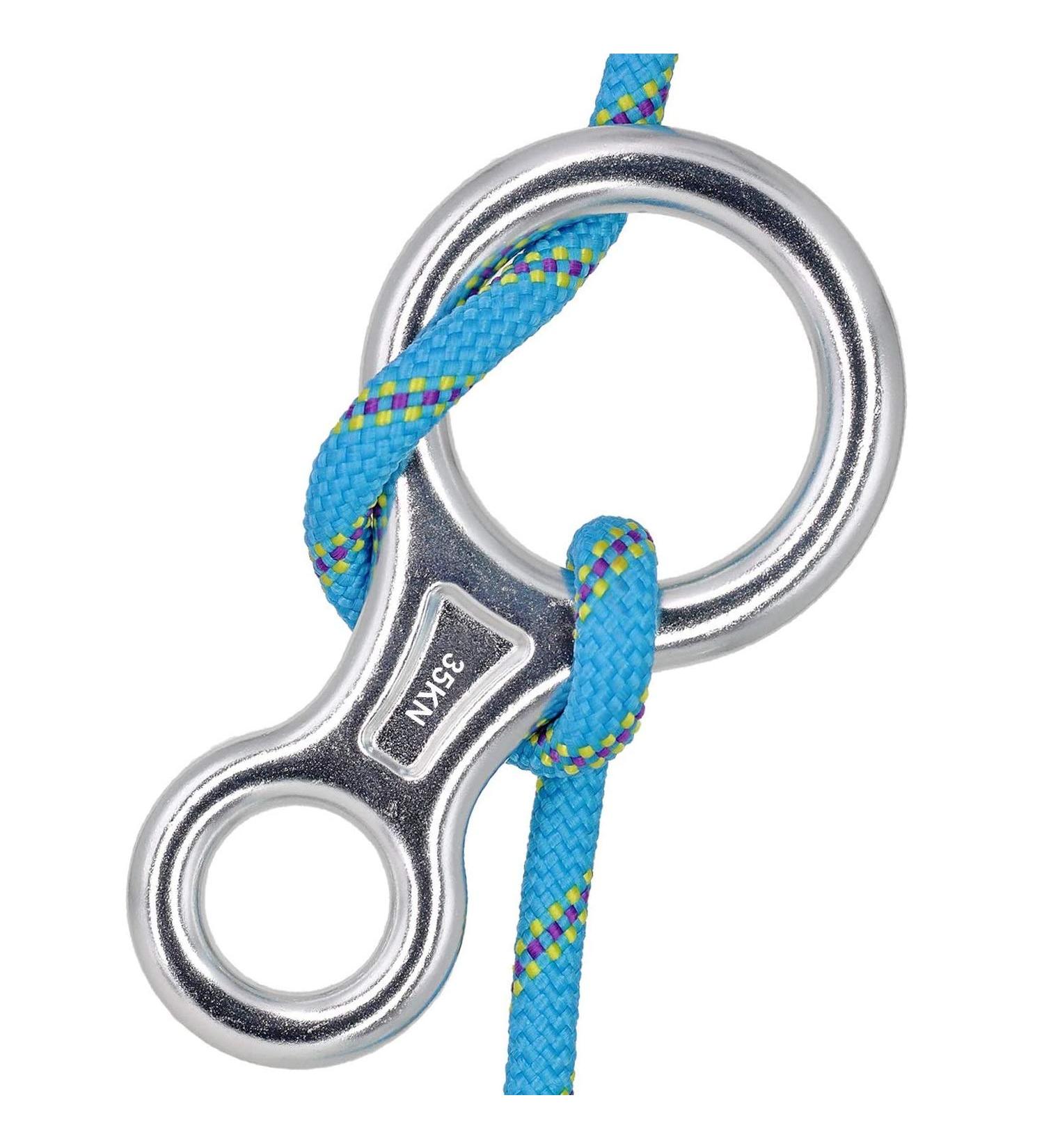 Climbing 8 Descender - 35kn/3500kg Rappel Device for Rock Climbing & Descending | International Shipping Available - Buy Online on GoSupps.com
