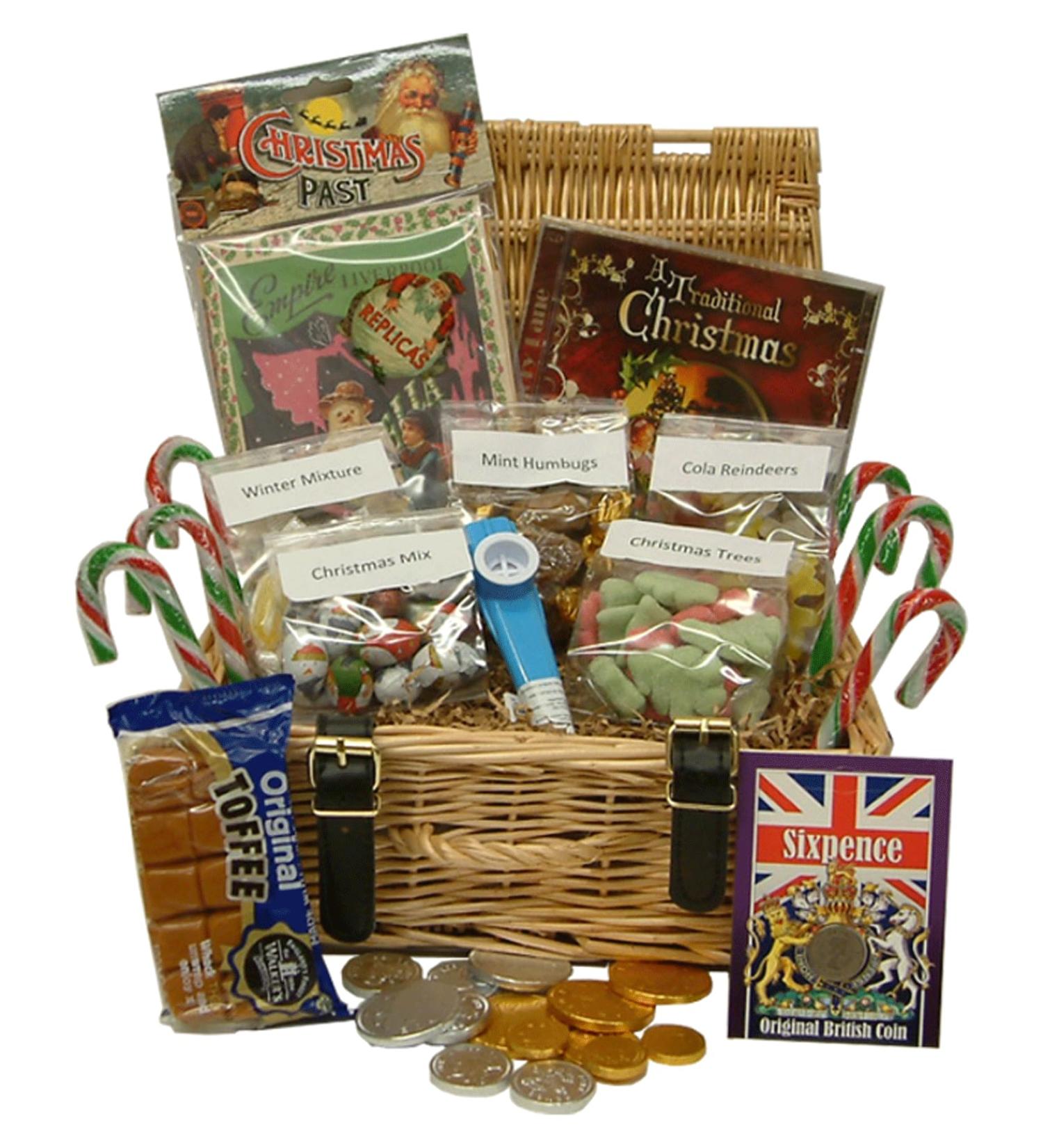 Nostalgic Christmas Hamper with Memorabilia and Sweets