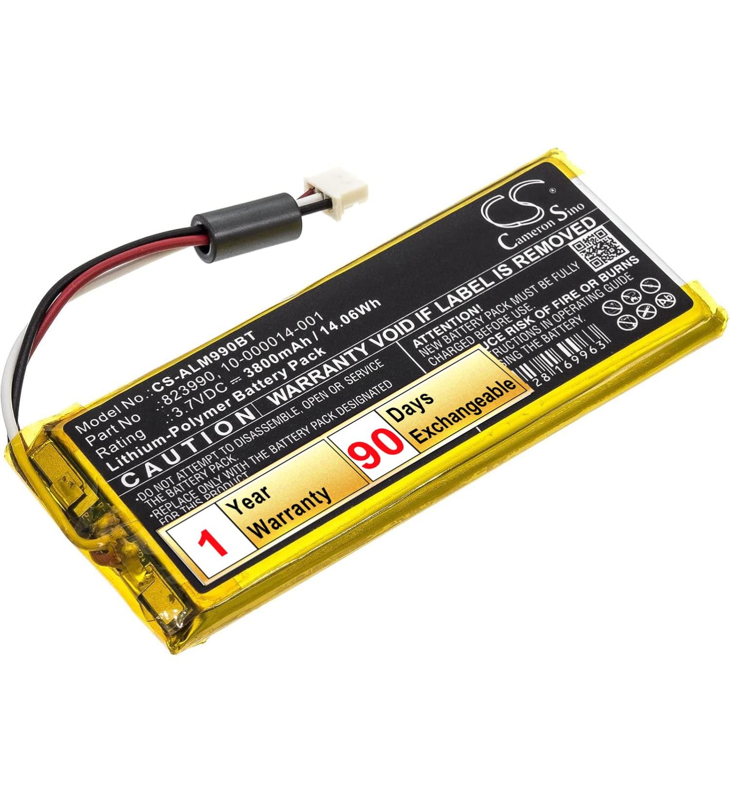 Buy 823990 Battery Replacement for 2GIG SP1-GC3 GC3e Panel - 3800mAh 10-000014-001 - International Shipping Available - Buy Online on GoSupps.com