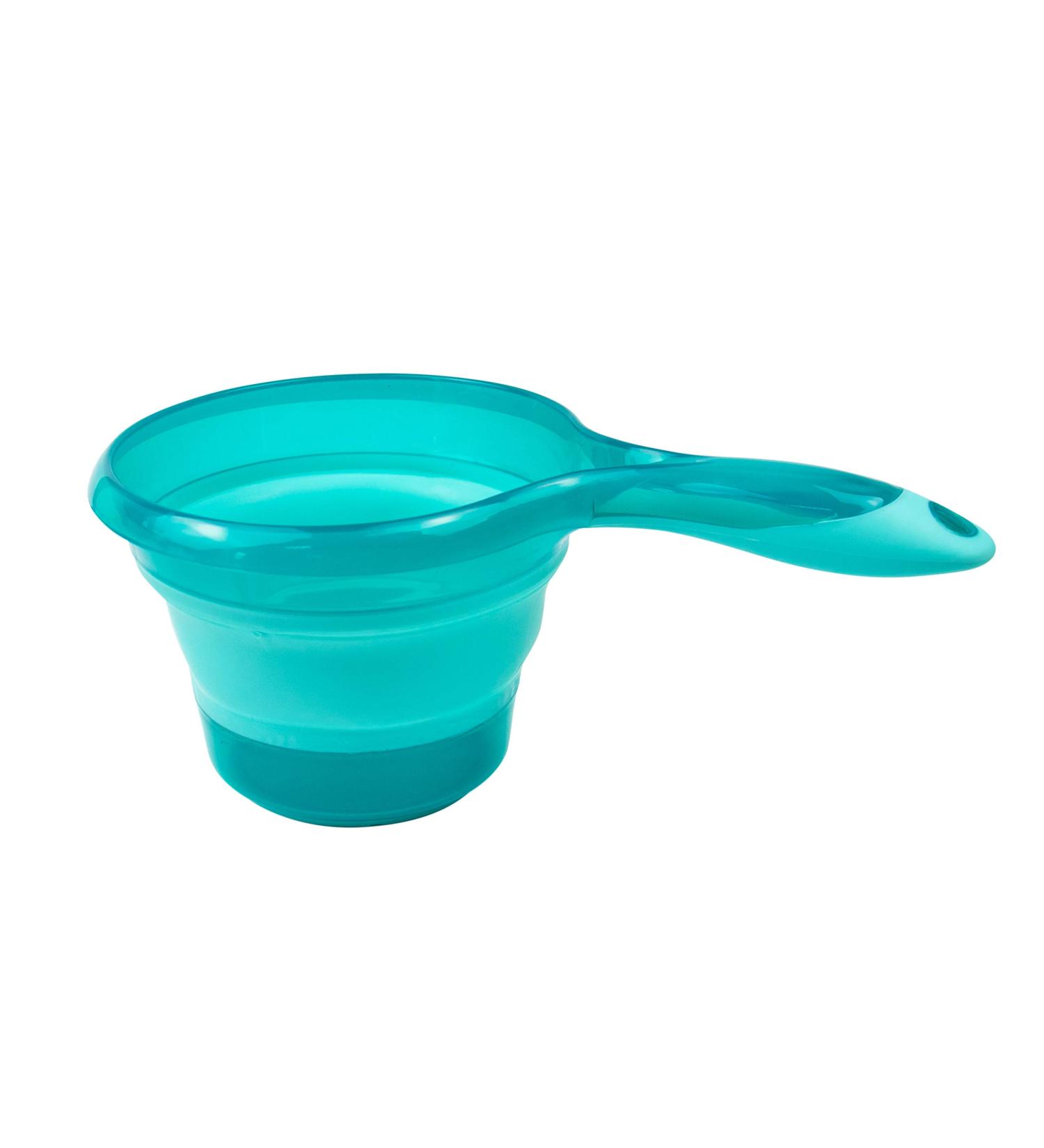 AUEAR Collapsible Spoon Folding Water Ladle - Blue | Ideal for Bath, Shower, and Washing - Buy Online on GoSupps.com