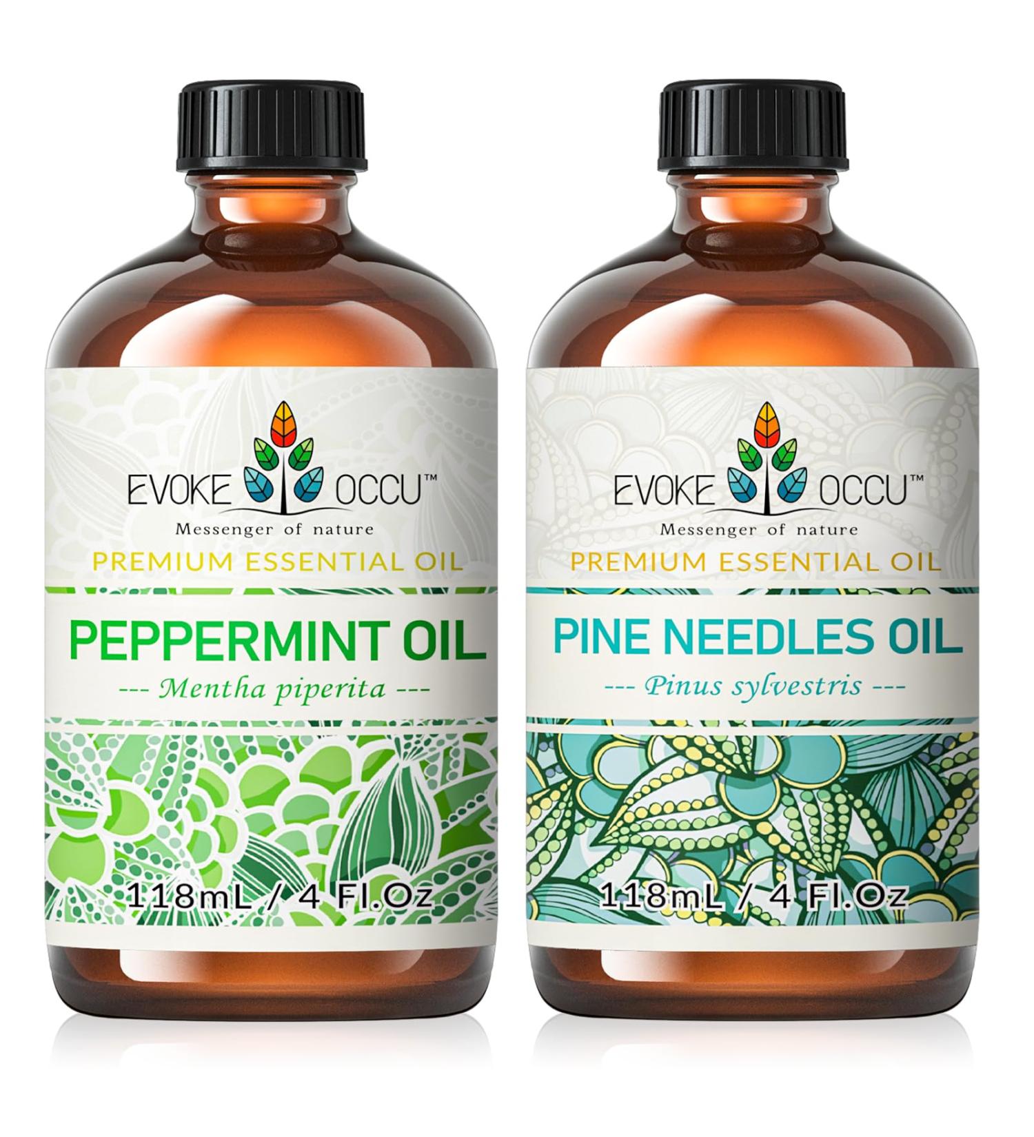 EVOKE OCCU Peppermint Essential Oil and Pine Needle Essential Oil - 4 Fl Oz - Buy Online on GoSupps.com