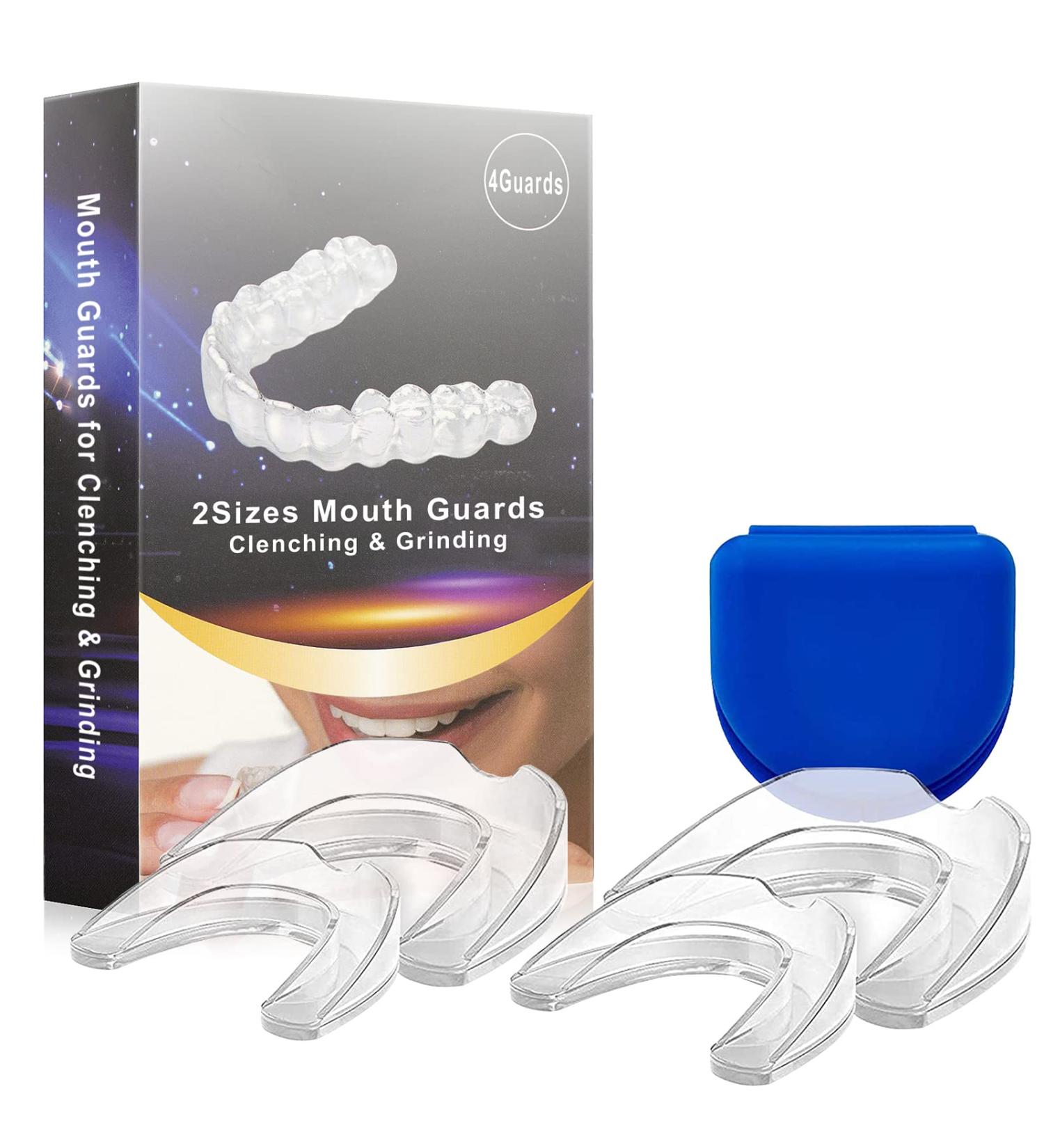 New Upgraded Dental Night Guard for Grinding and Clenching Teeth - BPA Free, 2 Sizes, Pack of 4 (2 Pairs) - Kids & Adults - Stop Bruxism Now! - Buy Online on GoSupps.com