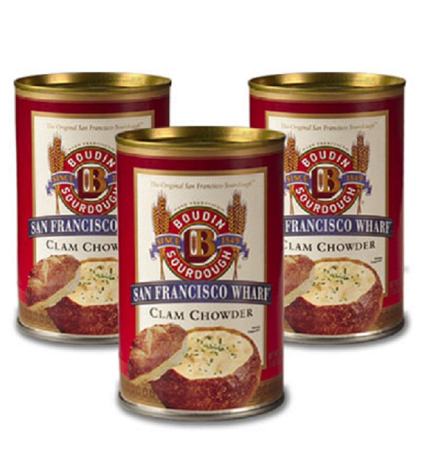 San Francisco Boudin Clam Chowder Soup -3 pack
