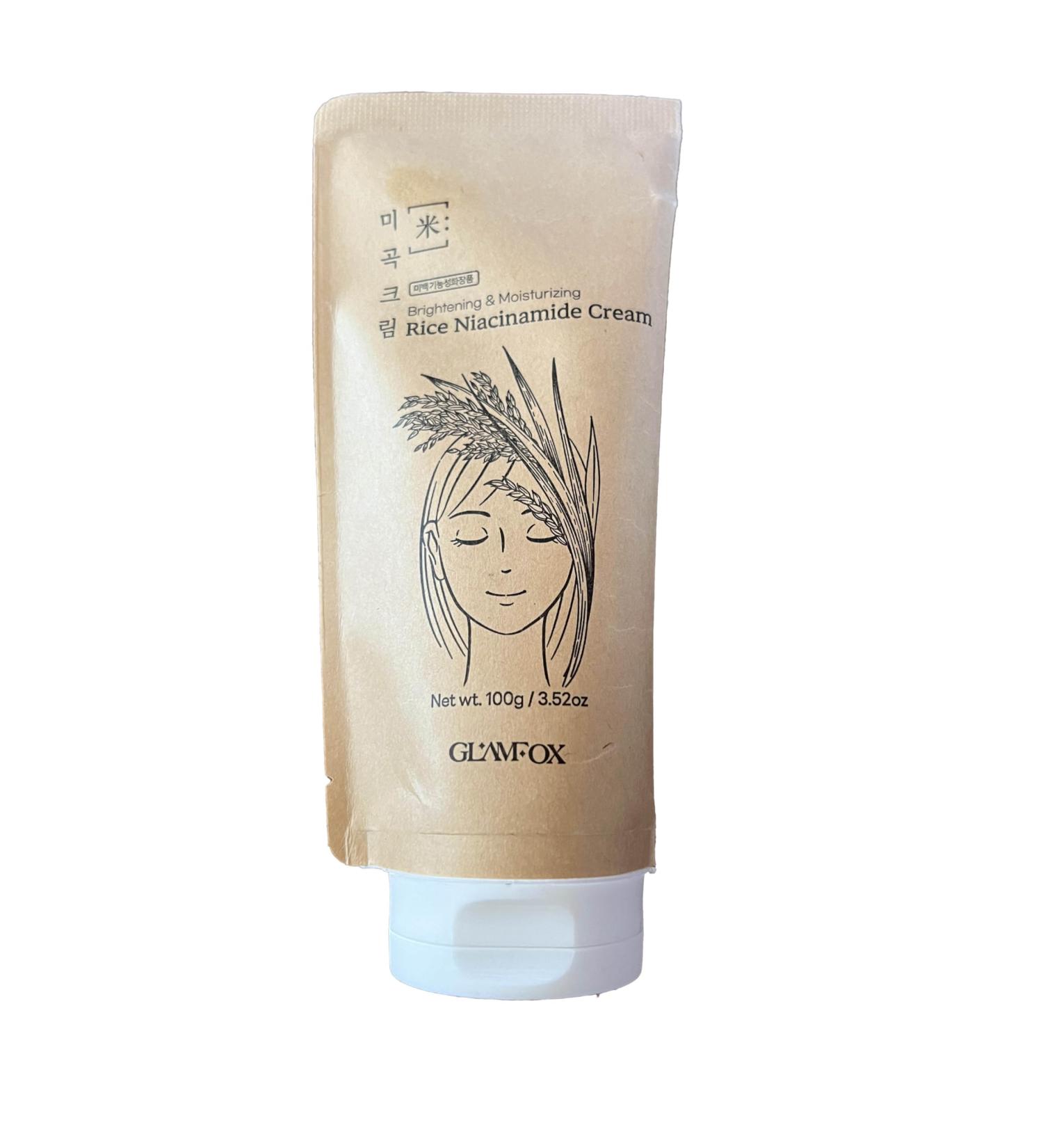 GLAMFOX Brightening & Moisturizing Rice Niacinamide Cream 100g