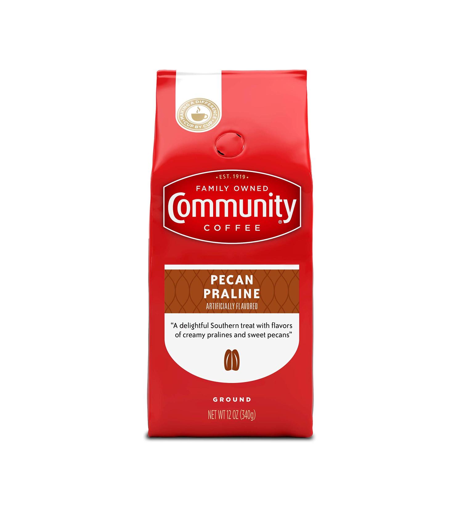 Community Coffee Pecan Praline Light Roast Ground Coffee 340g (12 OZ) - Buy Online on GoSupps.com
