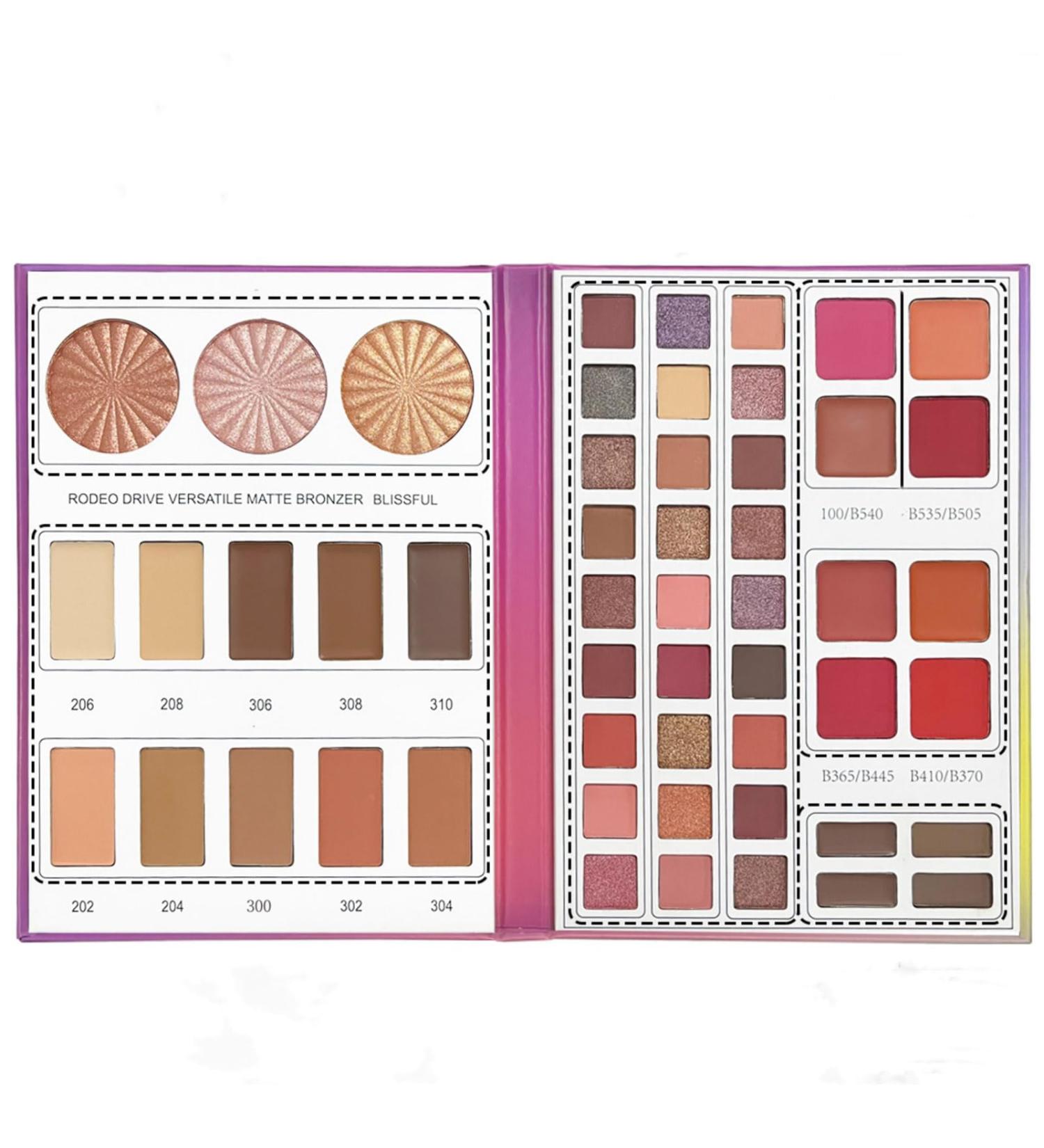 Palette de maquillage de 52 couleurs 2 couches pour femmes et filles avec 27 ombres paupi res 3 surligneurs 10 contours 8 blushes 4 poudres paupi res un tapis longue dur e une finition - Buy Online on GoSupps.com