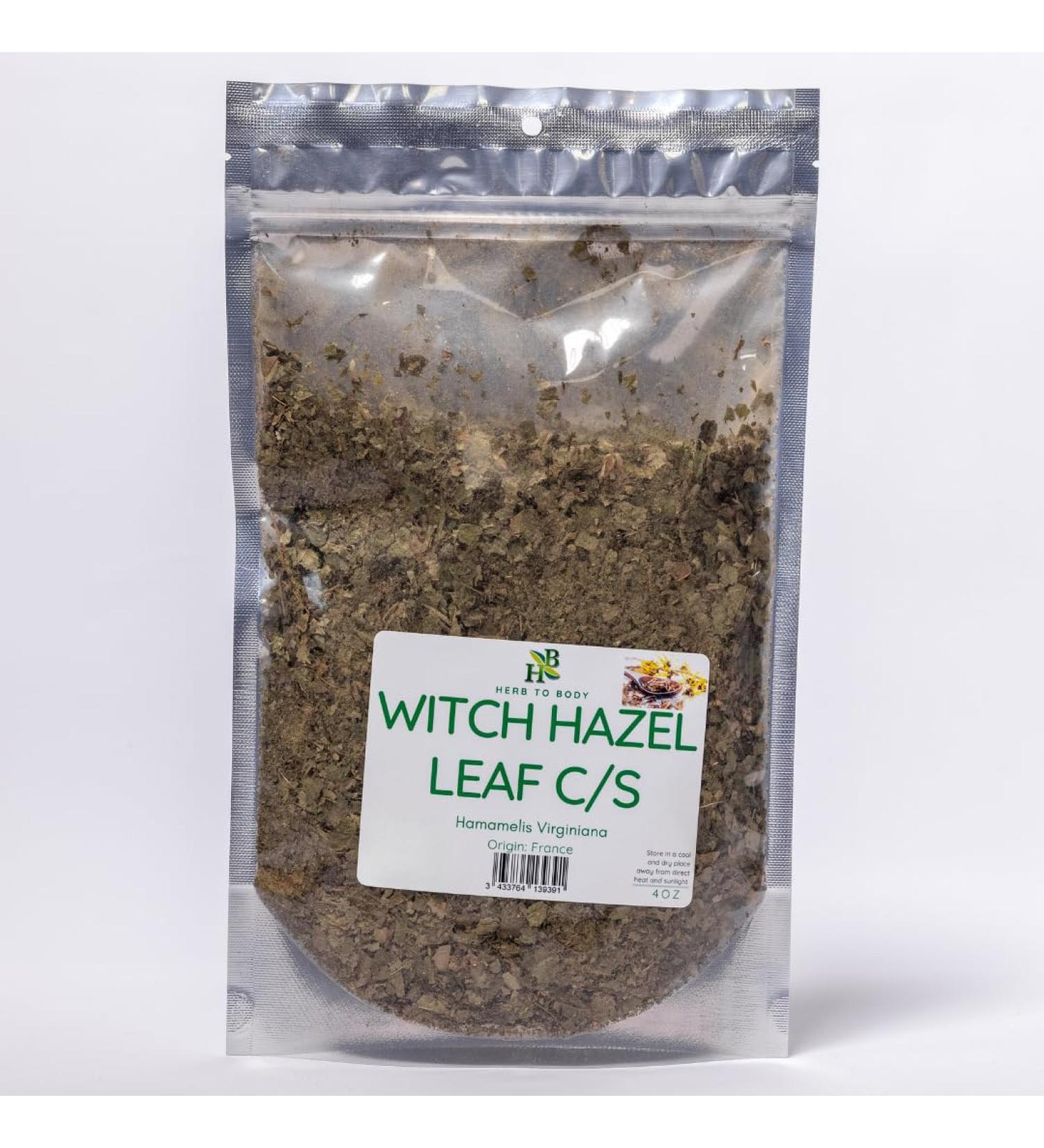 Herb To Body Witch Hazel Leaf C/S | Cut & Sifted | Hamamelis Virginiana | Wildcafted | 4oz