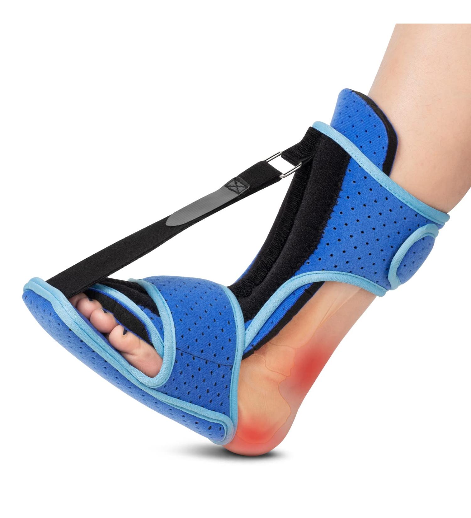 Plantar Fasciitis Night Splint with Support Plate - Relief for Heel Pain and Achilles Tendonitis - Buy Online on GoSupps.com