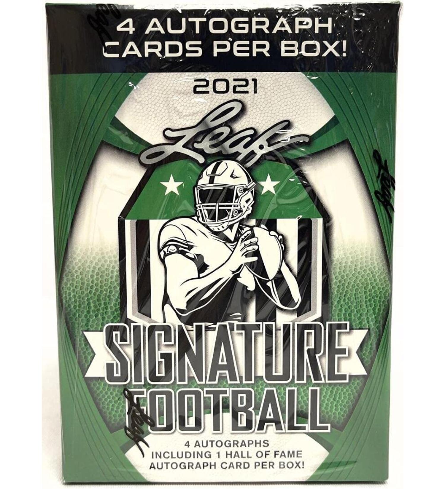 2021 Leaf Signature Football Blaster Box - 4 Autographs - Buy Online on GoSupps.com