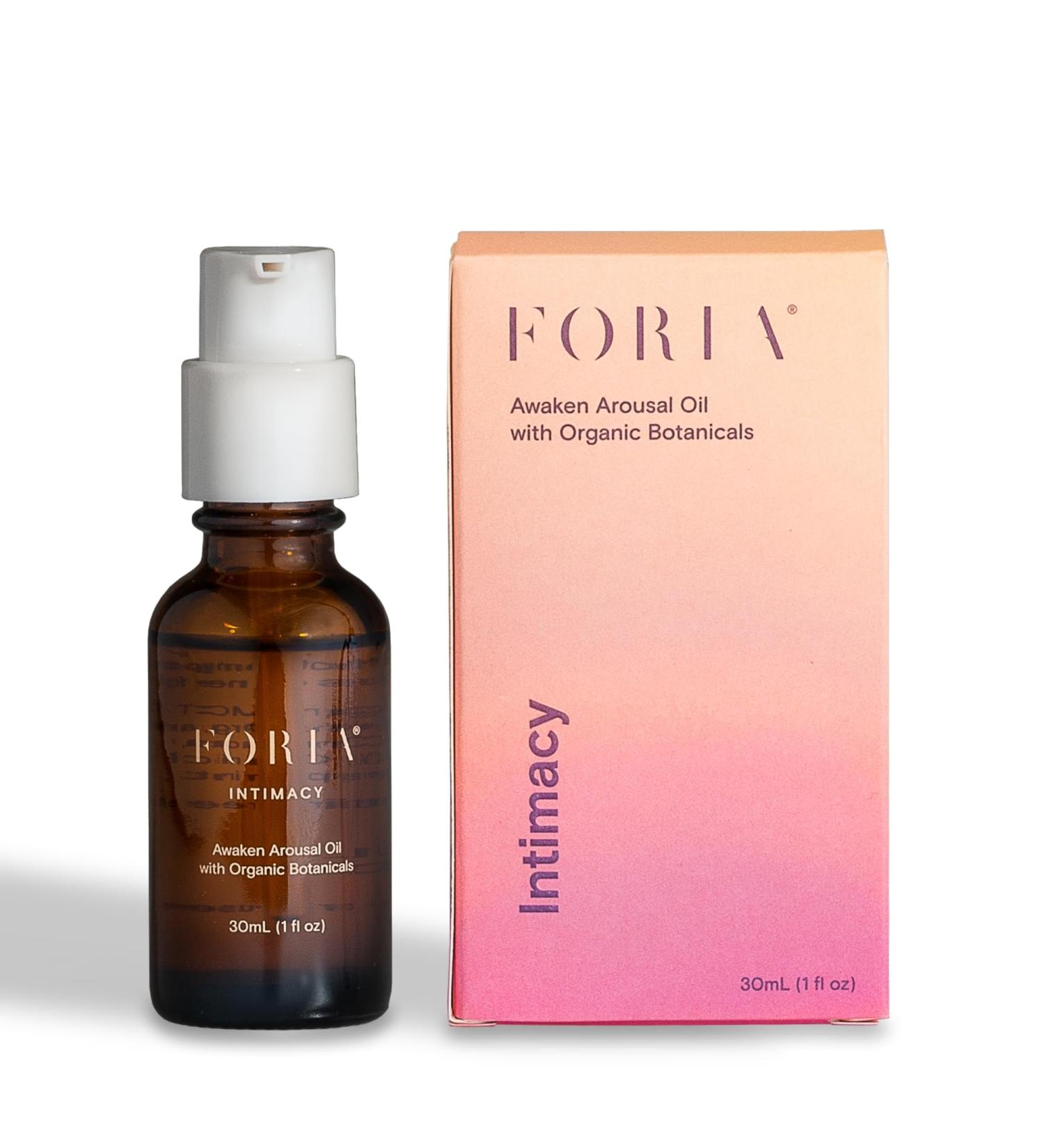 Foria Awaken Arousal Oil | Organic & All-Natural Intimate Oil for Women | Safe for Sensitive Skin | 1 Fl Oz - Buy Online on GoSupps.com