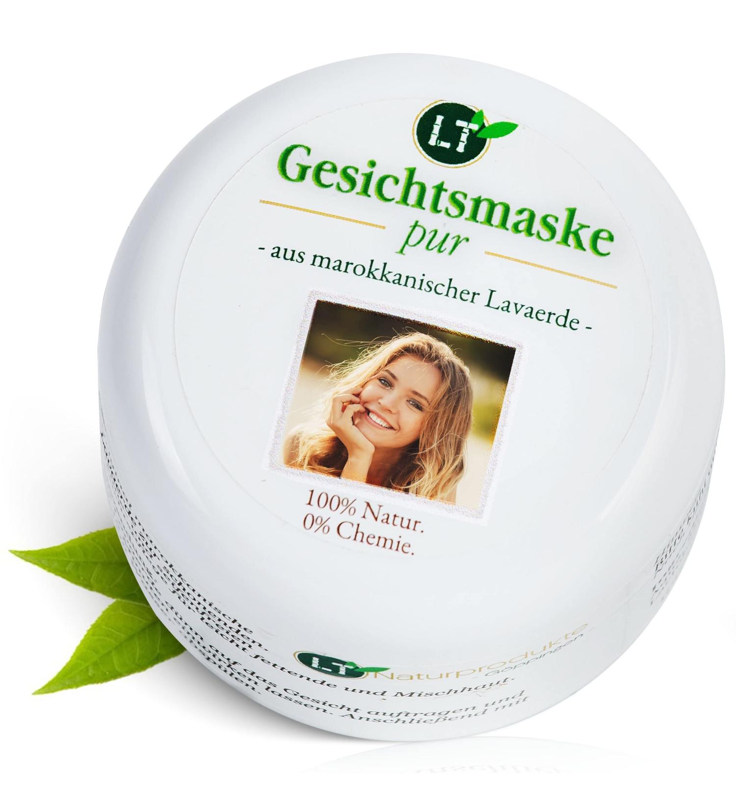 LT Nature Products Organic Face Mask - Moroccan Lavaerde | PUR | 150ml | Chemical & Soap-Free | Gentle Cleansing for Oily Skin - Buy Online on GoSupps.com