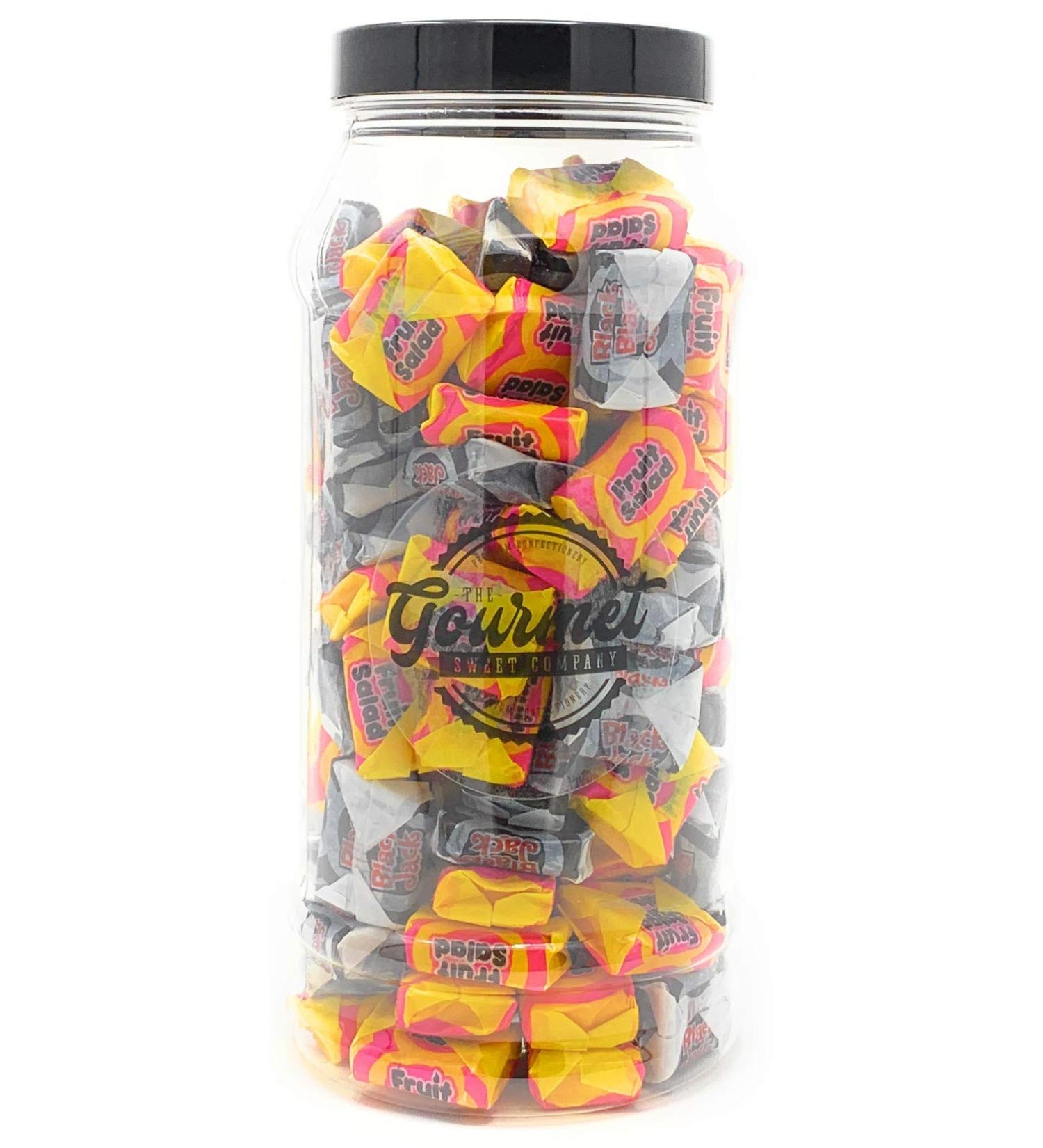 Black Jack & Fruit Salad Mix Retro Sweet Shop Jar By The Gourmet Sweet Company